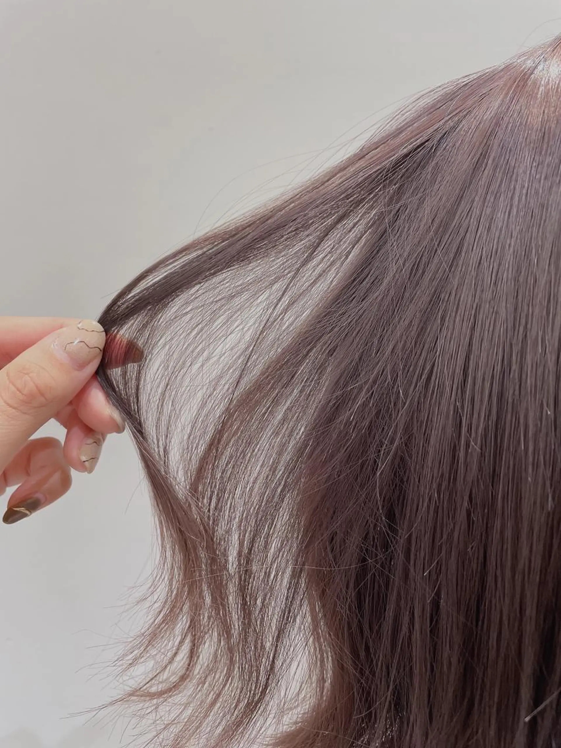 ミディアム カラー ブリーチ グレージュ カット ヘアカラー トリートメント 🦖鶴岡香純🦖 産休中のヘアスタイル