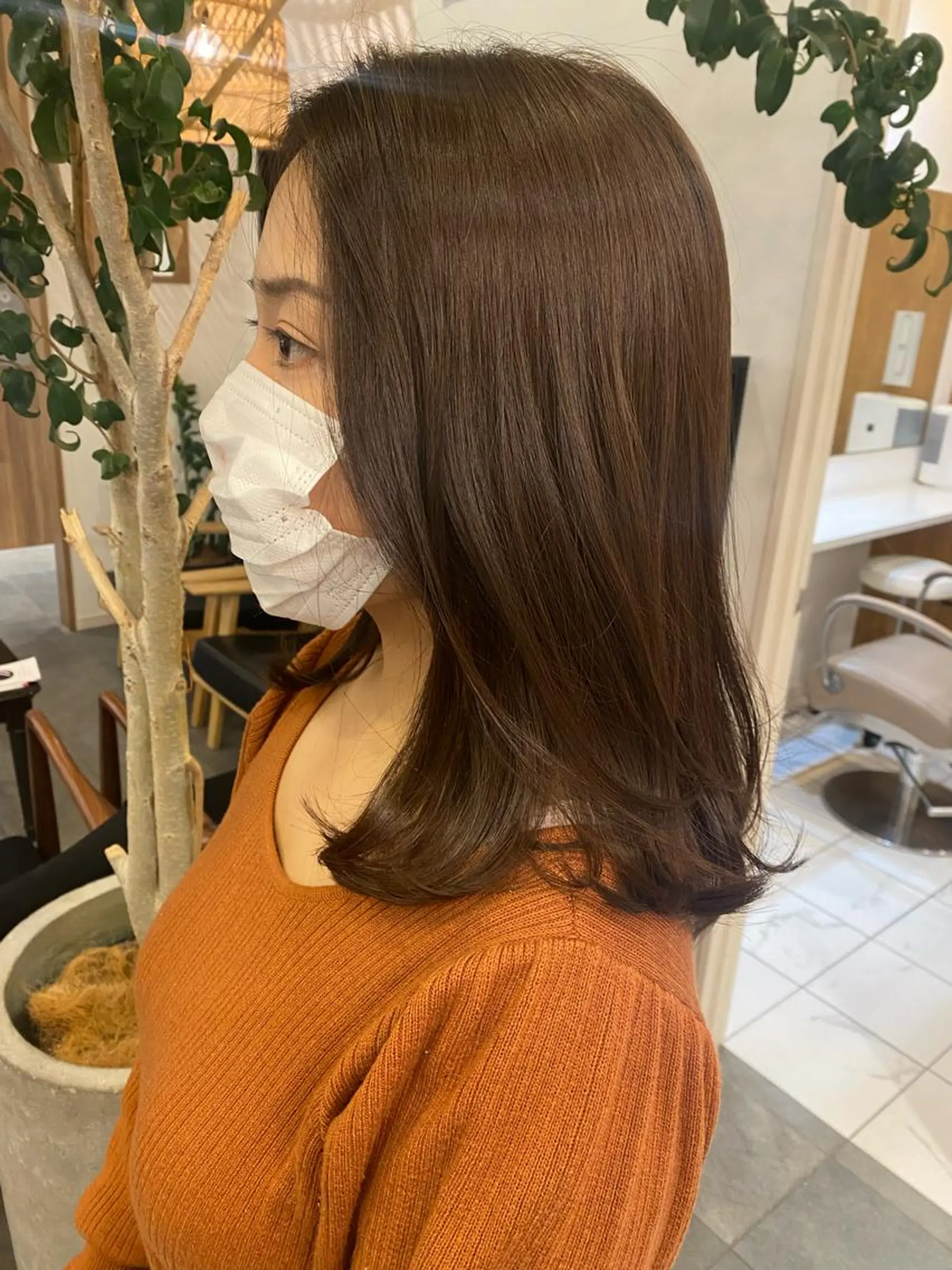 セミロング カラー ヘアアレンジ レイヤー/メンズ🥑 マエダアズミ🥑のヘアスタイル