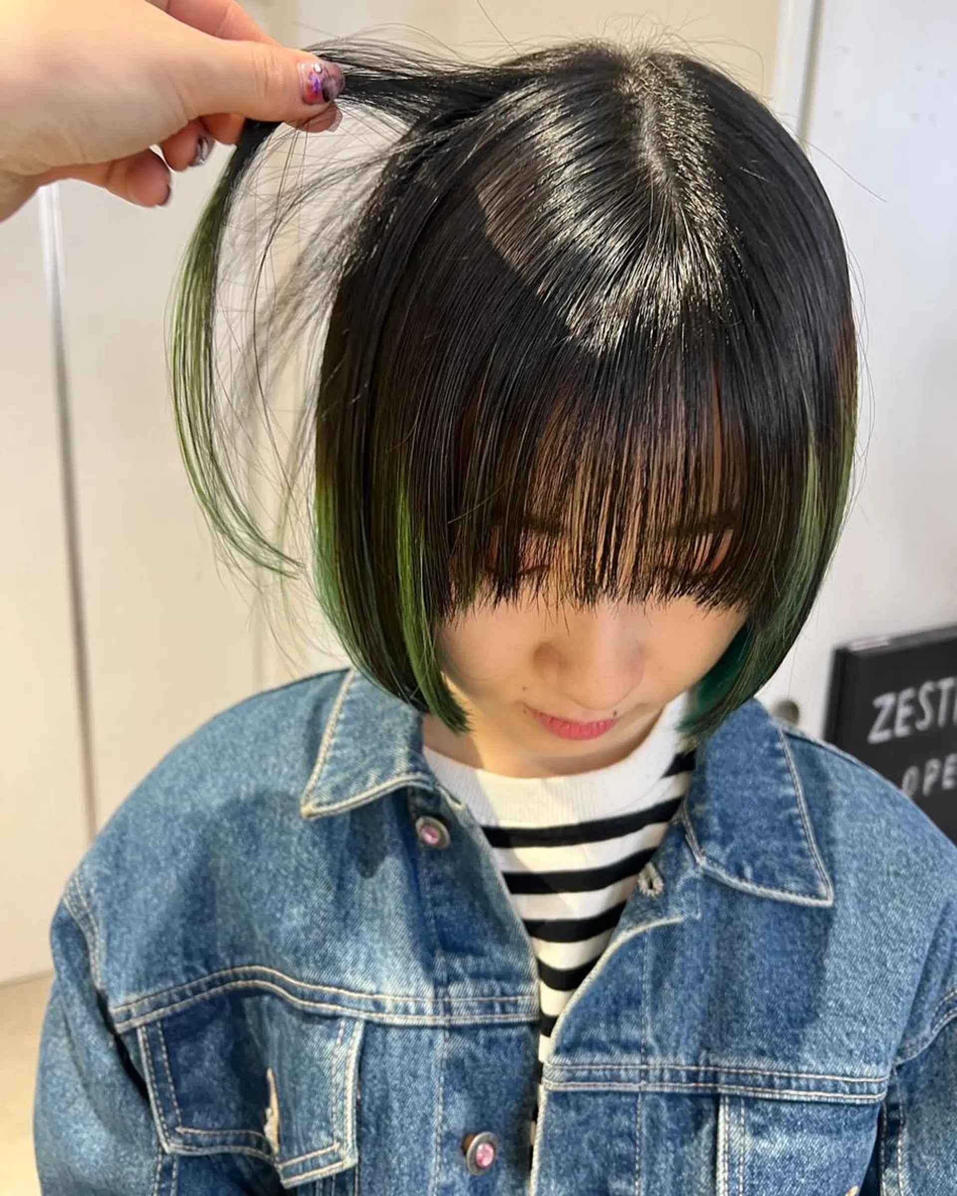 ショート カラー デザインカラー ハイライトカラー ハイライト 顔周りカット/透明感 カラー✂️MEIのヘアスタイル