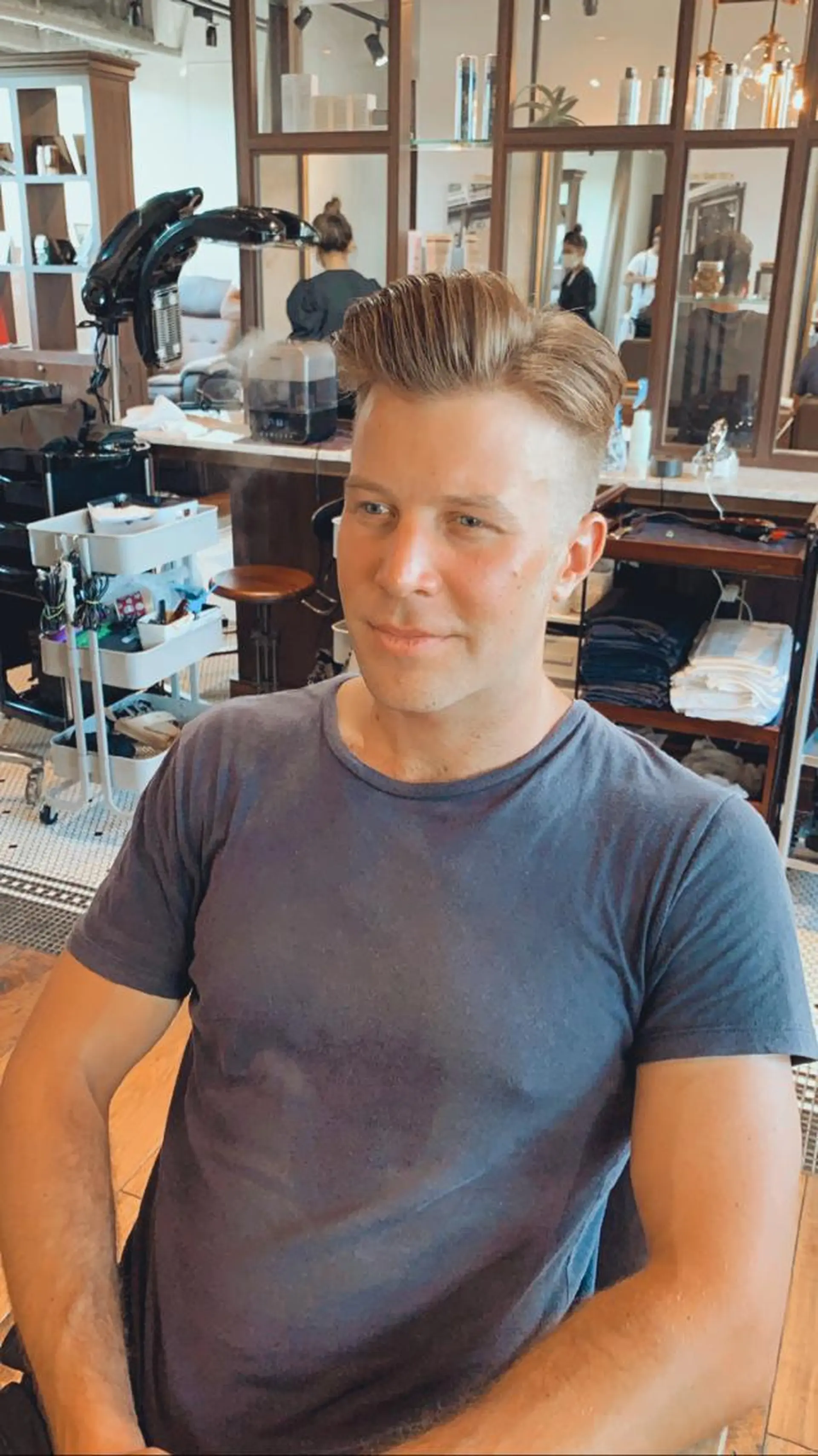 メンズ 七三 Leverage所属・【店長】外国人風 メンズヘア尾上雄輝のヘアスタイル