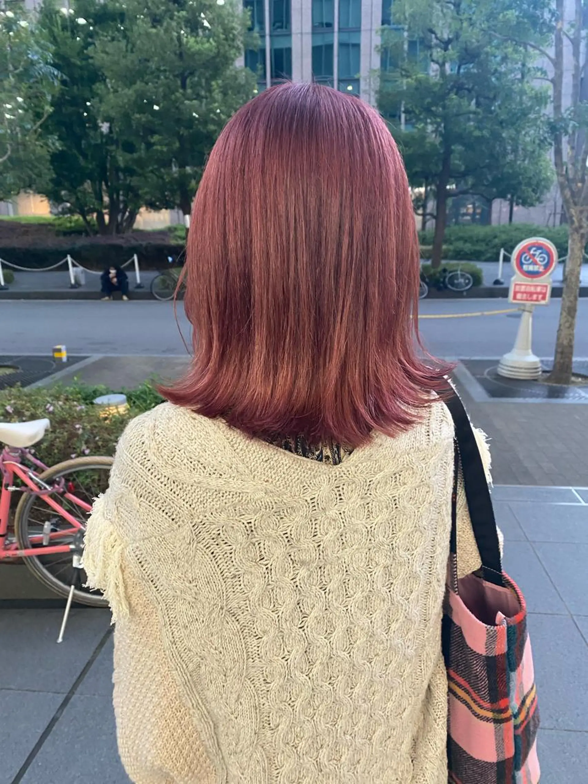 セミロング 透明感ニュアンス 柔らかstyle🤍のヘアスタイル