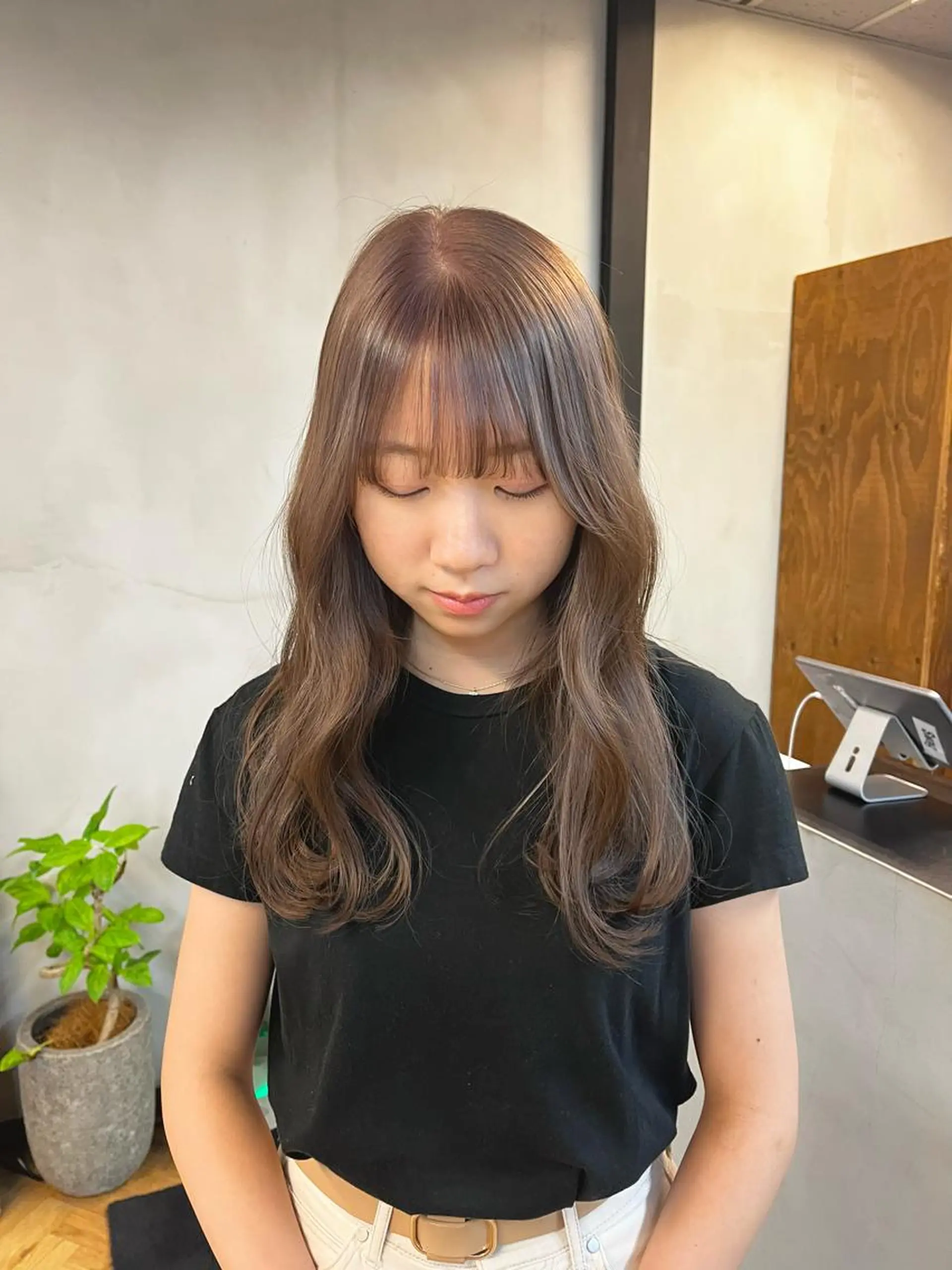 ロング カラー ヘアアレンジ ブリーチ ダブルカラー ブリーチなしカラー カット ヘアカラー esu西梅田所属・ena/ブリーチなし 透け感ベージュ🎀のヘアスタイル