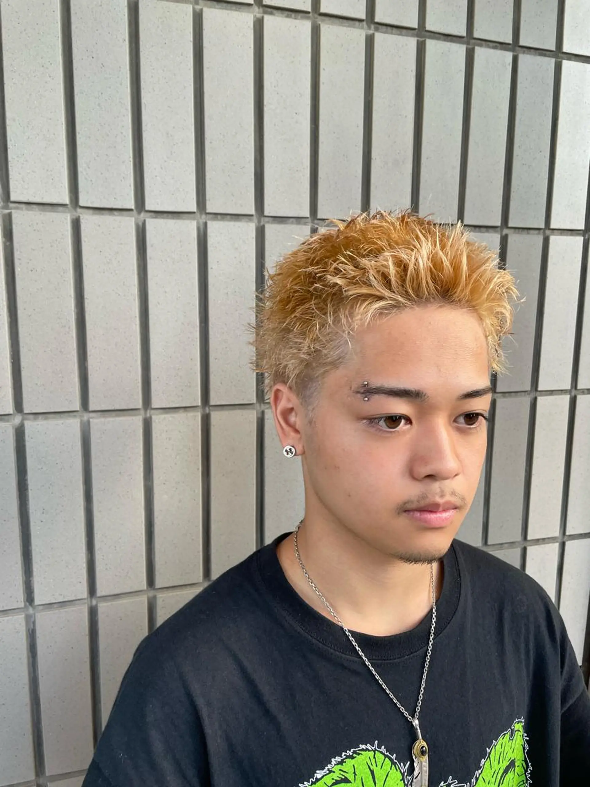 ショート メンズ ヘアカラー メンズ/パーマ KAZUKIのヘアスタイル