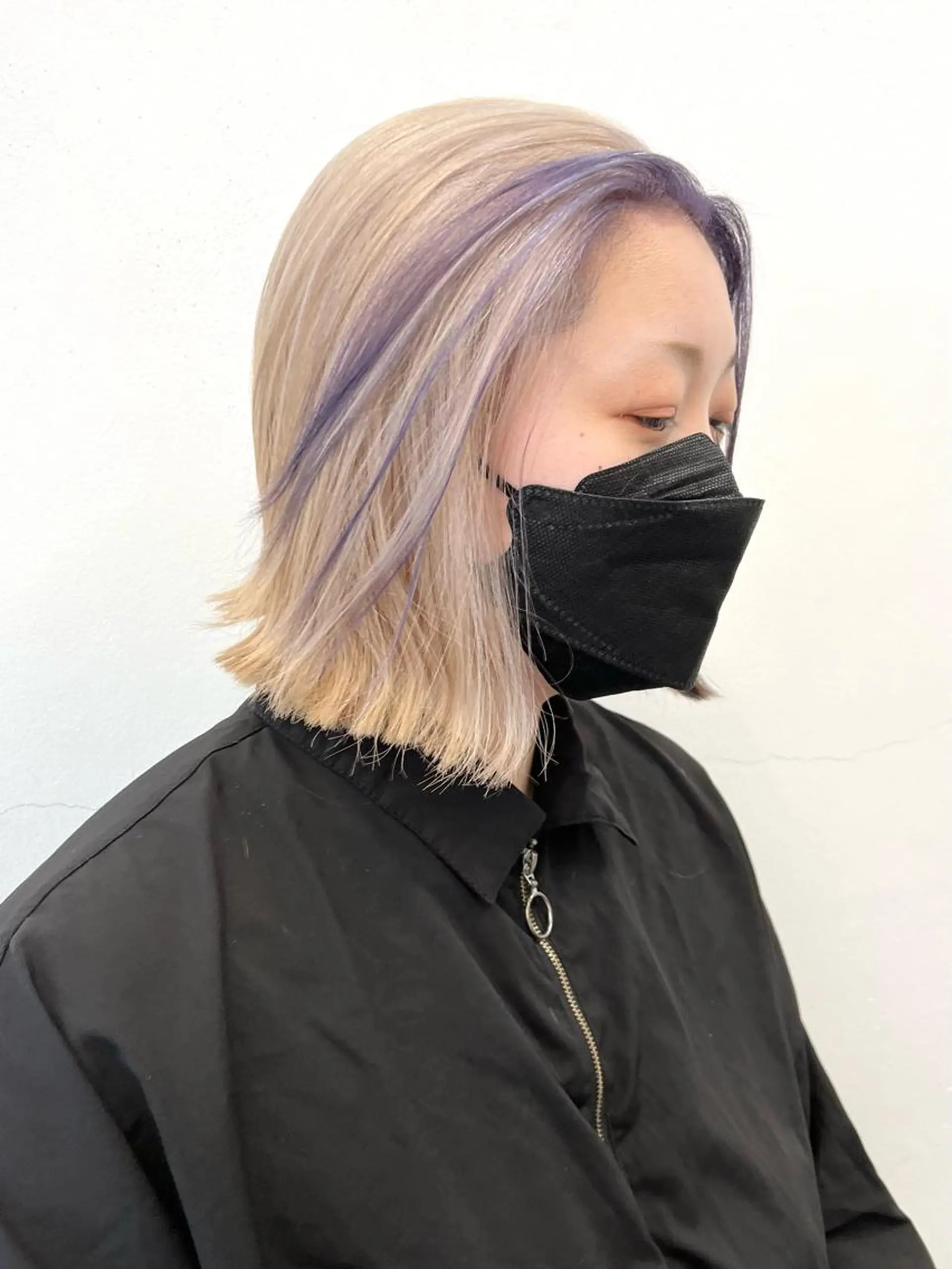 ミディアム カラー ヘアアレンジ ブリーチ ケアブリーチ ハイトーンカラー HARU//原宿🤍 リピート率NO.1のヘアスタイル