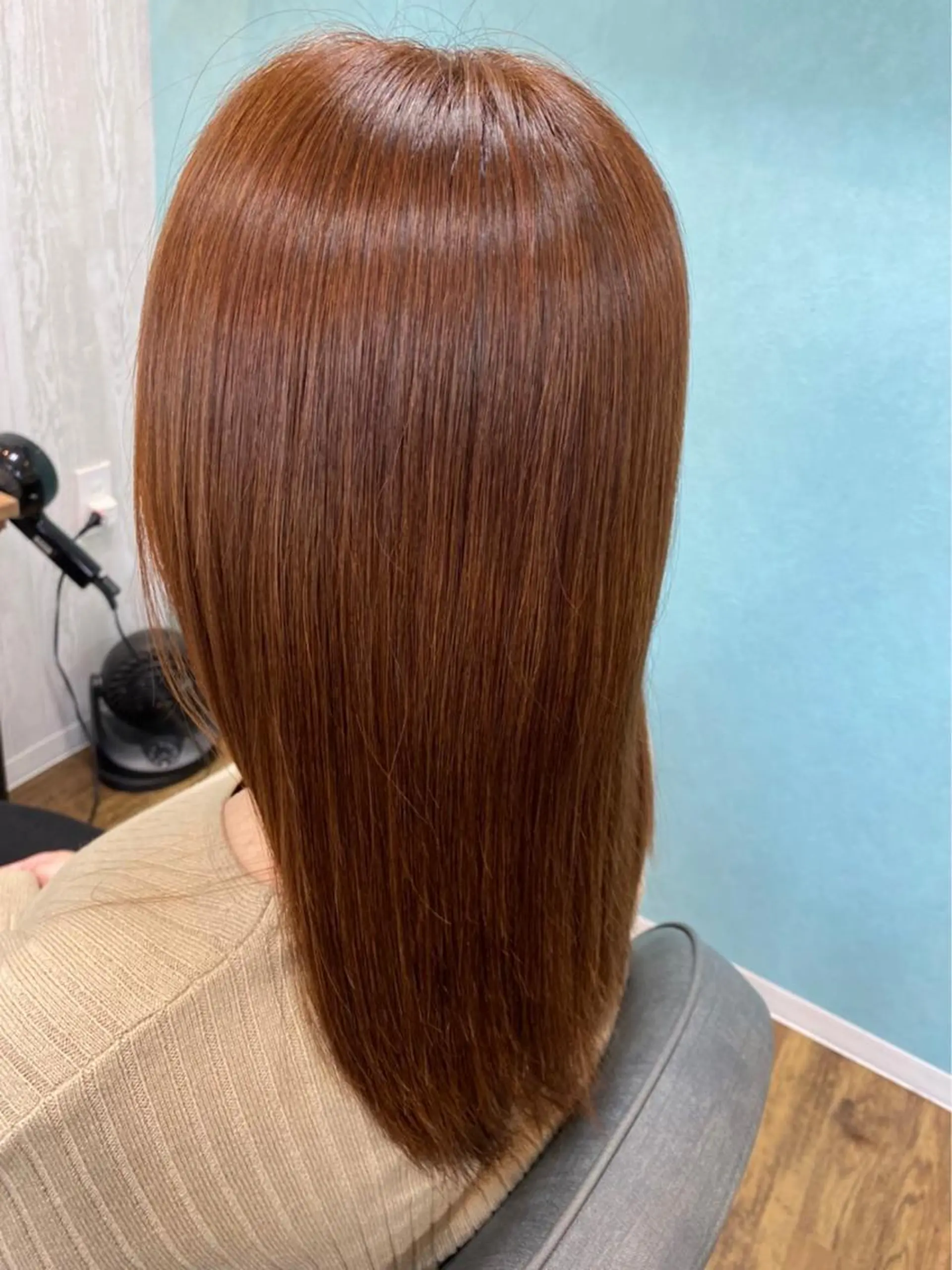 ロング カラー 髪質改善 トリートメント カット ヘアカラー トリートメント TELA HAIR 瑞江店所属・髪質改善⭐️透明感 片塩のヘアスタイル