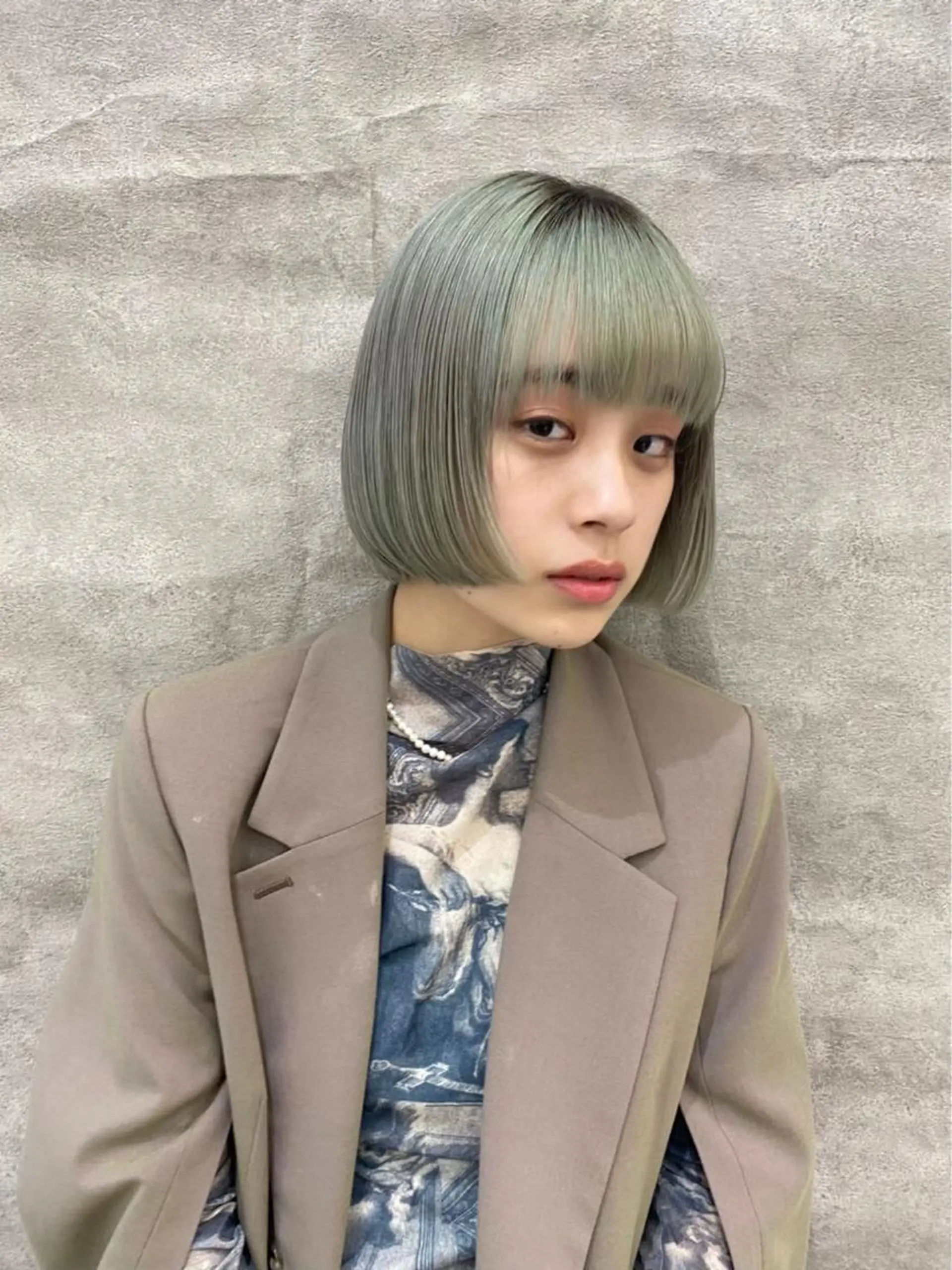 ミディアム ボブ 木志 望美のヘアスタイル