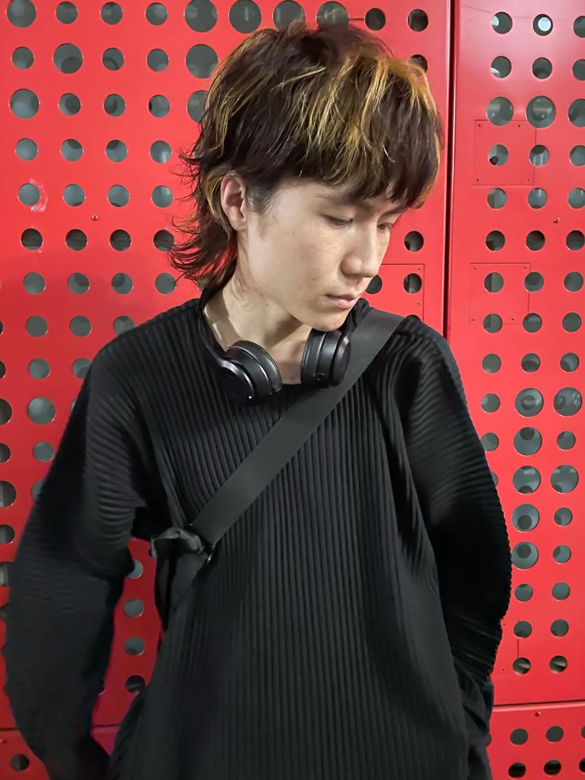 ショート カラー ブリーチ ハイライトカラー ハイライト 吉田一輝 外国人パーマのヘアスタイル