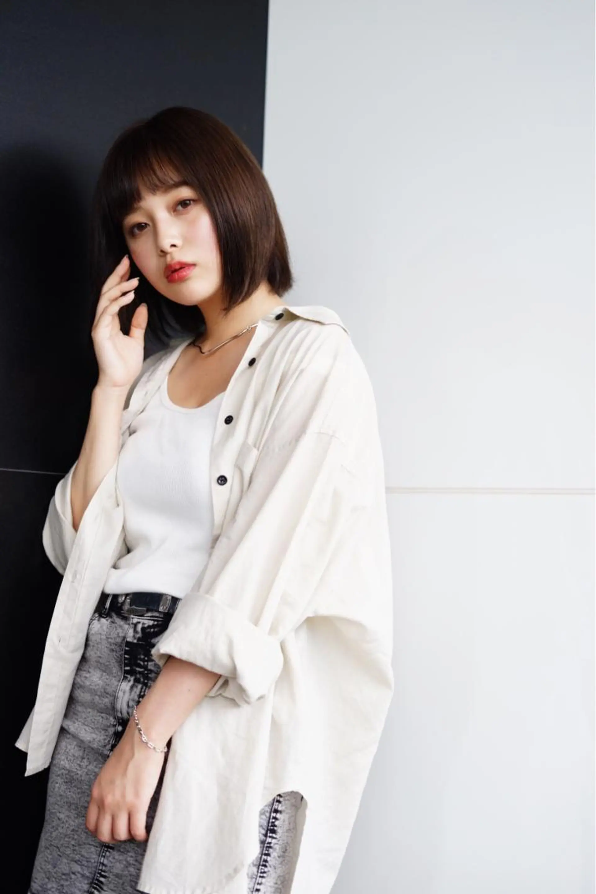 レイヤー/韓国/ 顔周り/しんやのヘアスタイル