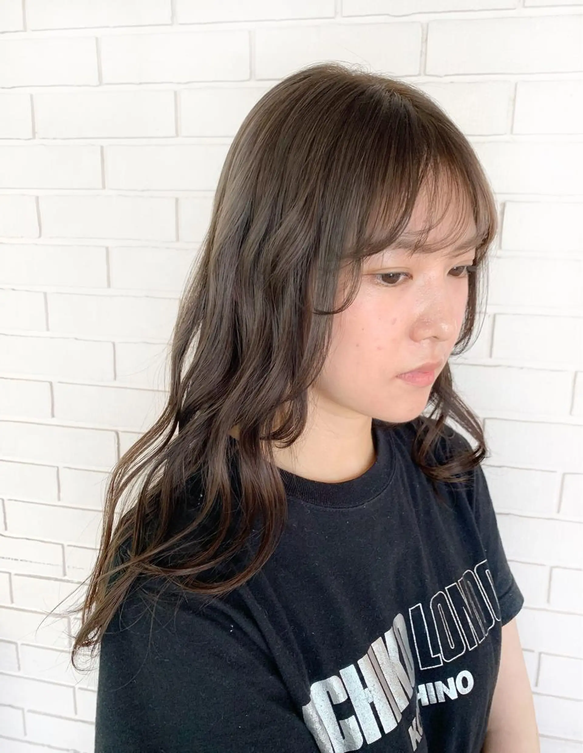 ロング カラー 杉村 未来のヘアスタイル