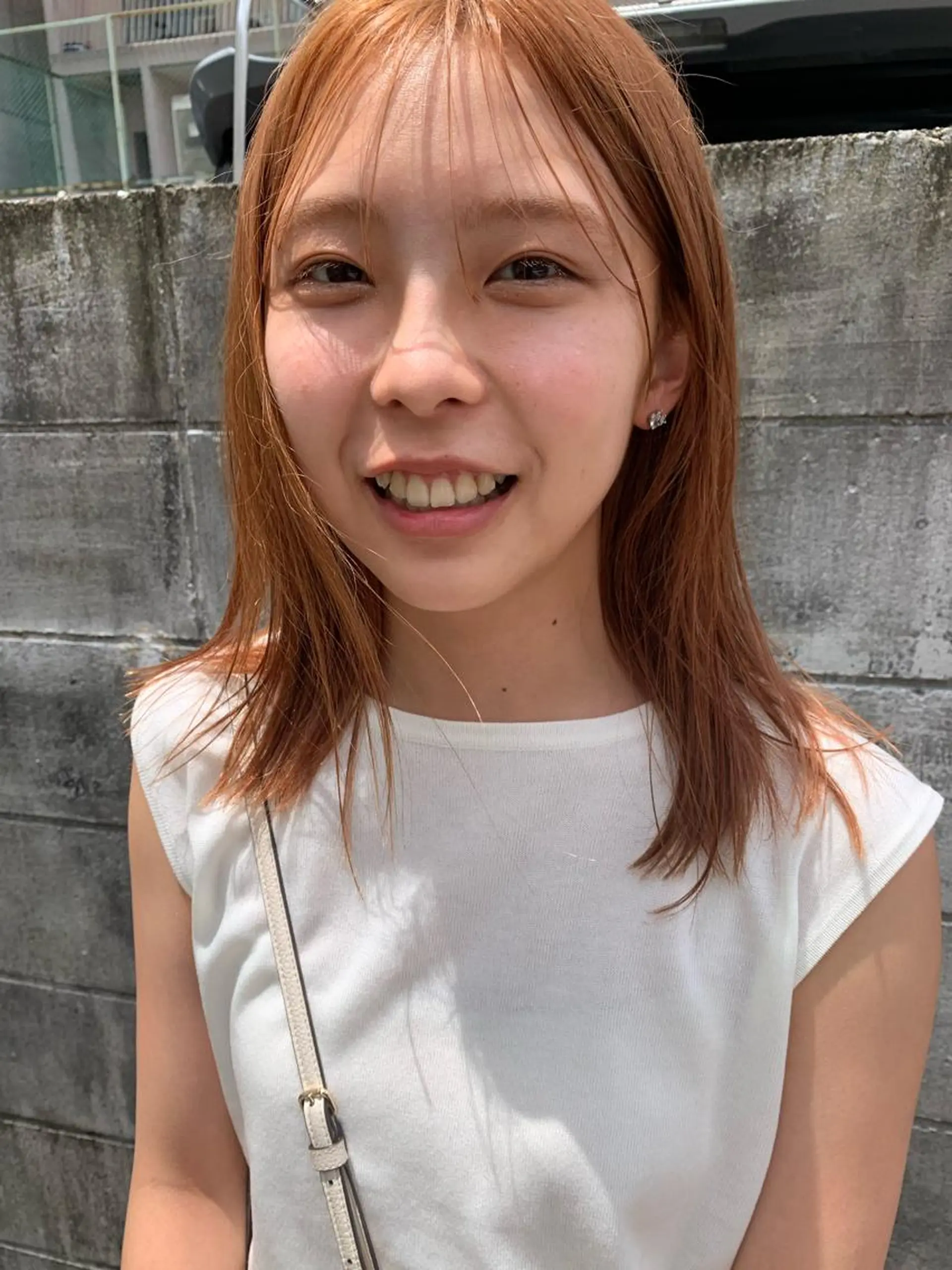 ショート カラー オレンジ Fuuu《フゥ》所属・シノザキ シンゴのヘアスタイル