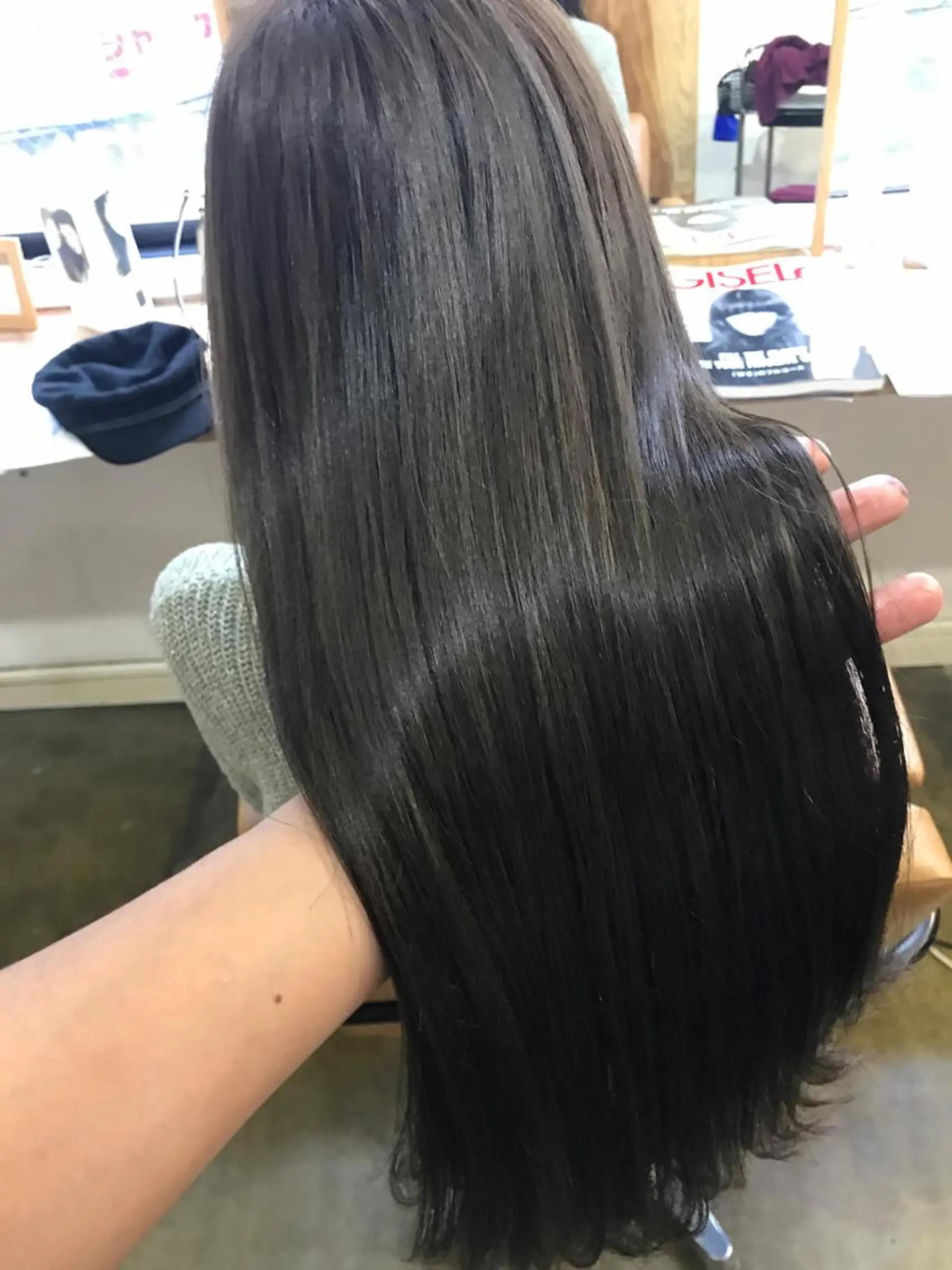 ロング カラー 髪質改善 カット 縮毛矯正 トリートメント 💎髪質改善💎 デザイナーshinのヘアスタイル