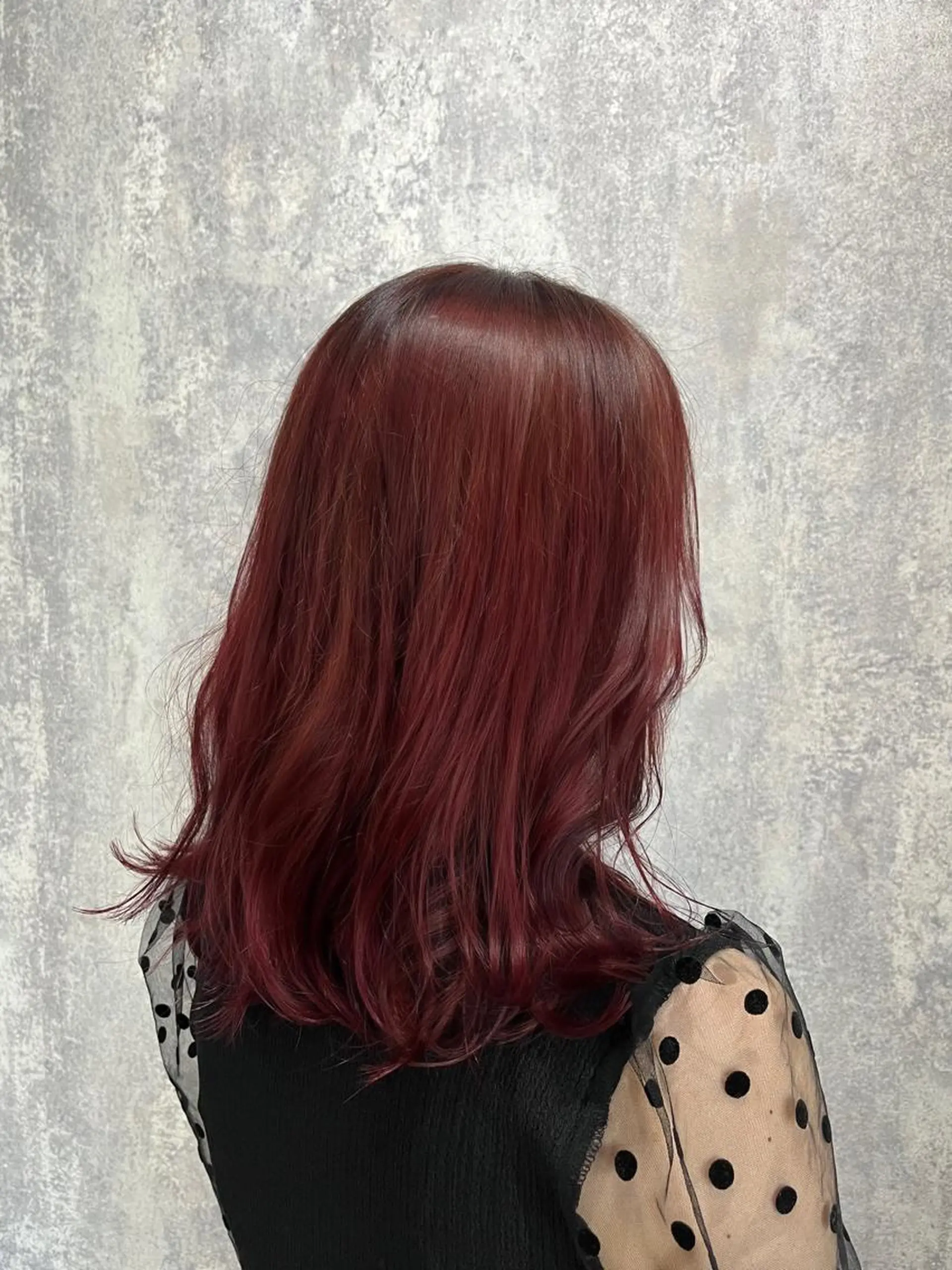 セミロング カラー 詩乃🎀ピンク 暖色系🫧レイヤーのヘアスタイル