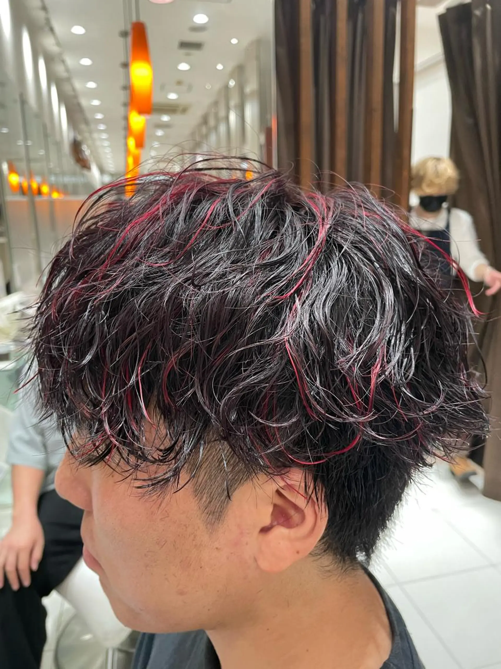 カラー パーマ メンズ カット パーマ 金井 郁弥のヘアスタイル