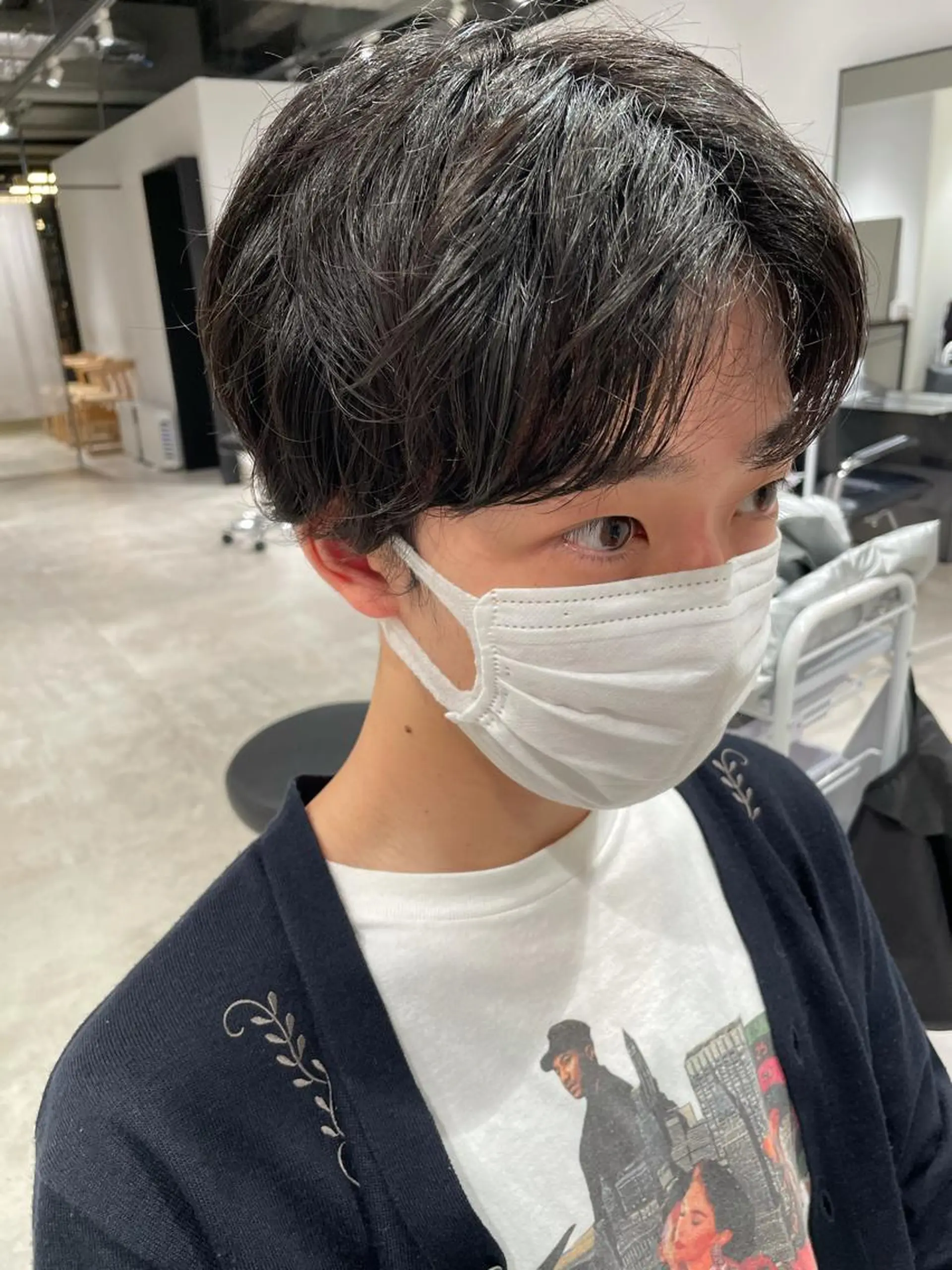 ショート カラー パーマ ヘアアレンジ メンズ パーソナルカラー合わ せたカラー🤍なつみのヘアスタイル