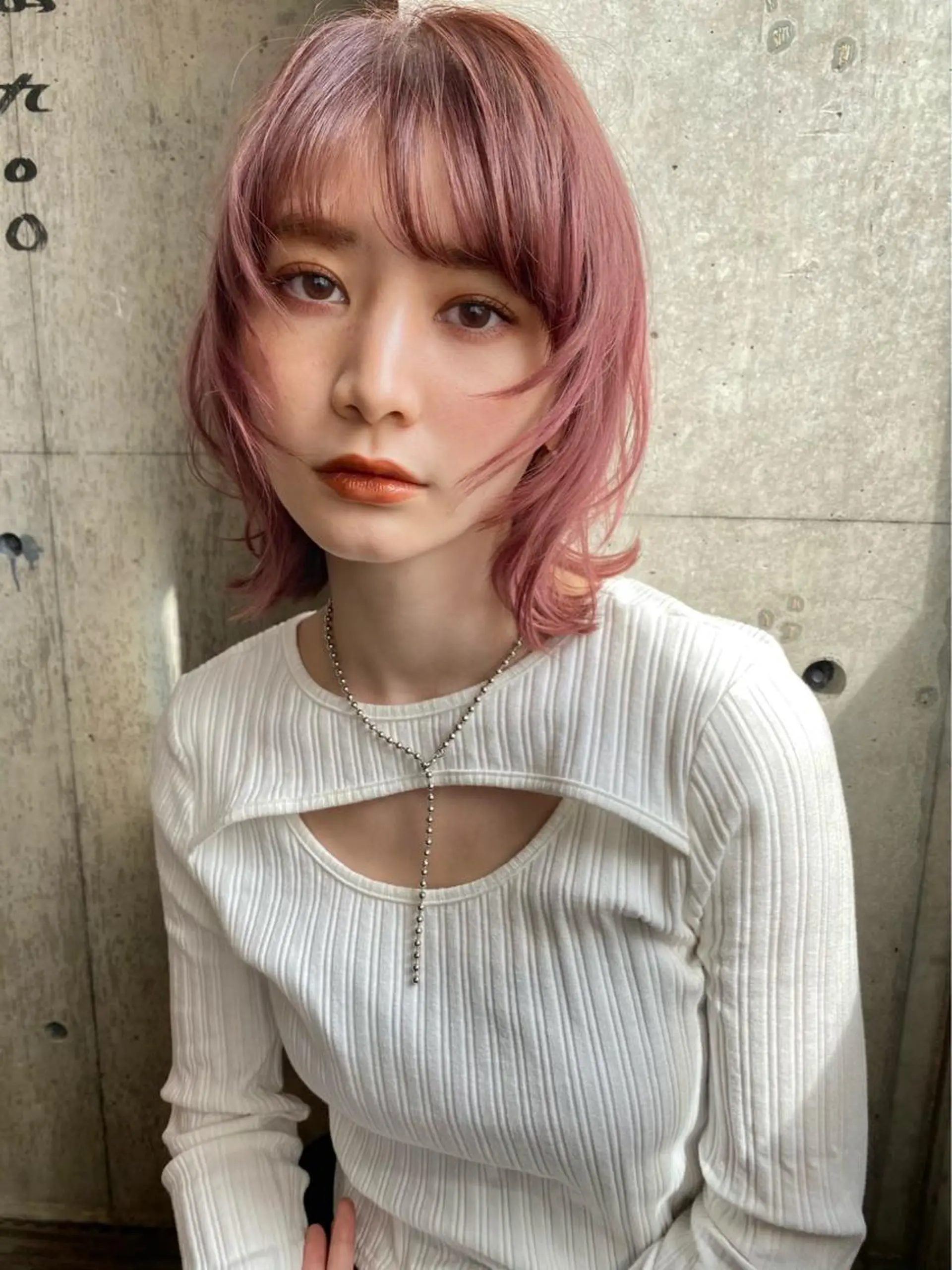 ミディアム カラー カット ヘアカラー トリートメント 似合わせカラーパーマ 🌿kitin米川のヘアスタイル