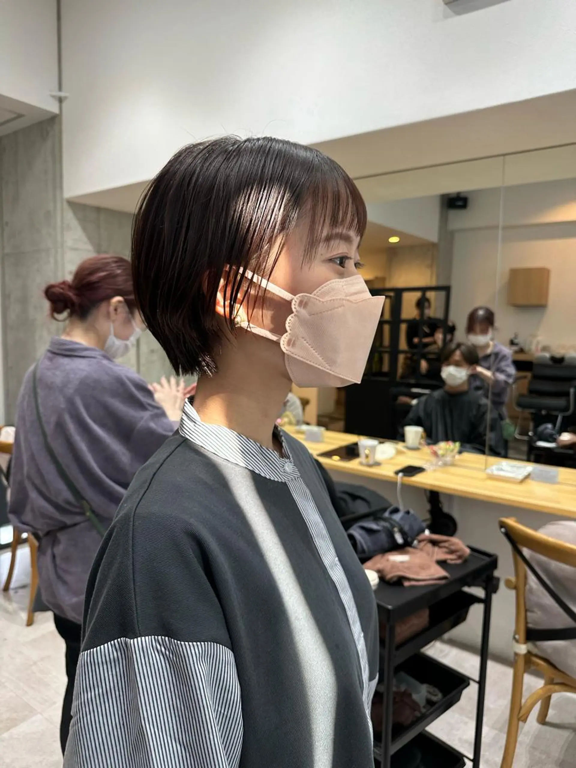 ショート ショートヘア ヘアカラー トリートメント ✨透明感カラー 恵比寿HAYATO✨のヘアスタイル