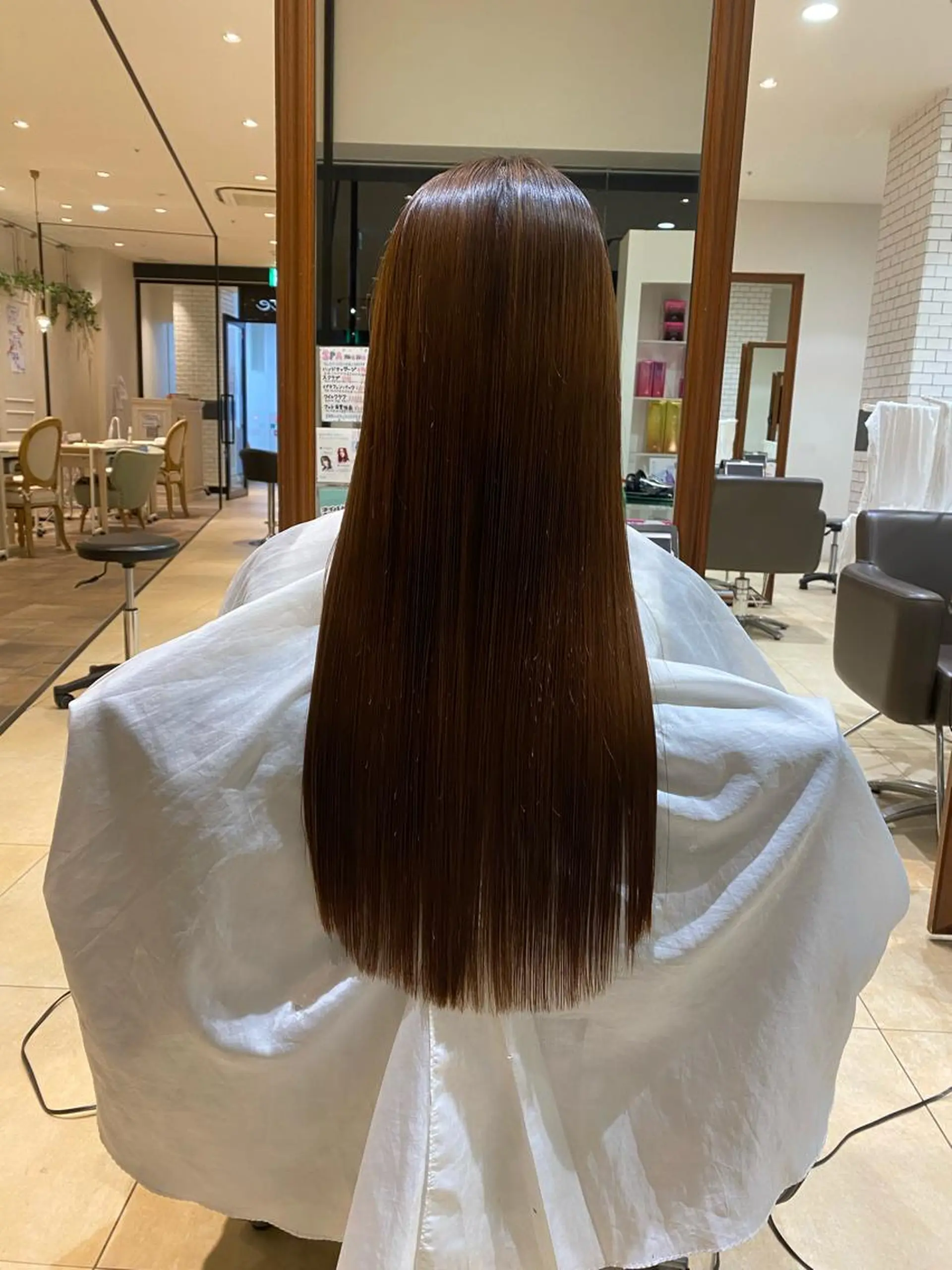 ロング 縮毛矯正 トリートメント Rubik's江坂 ルービックえさかのヘアスタイル