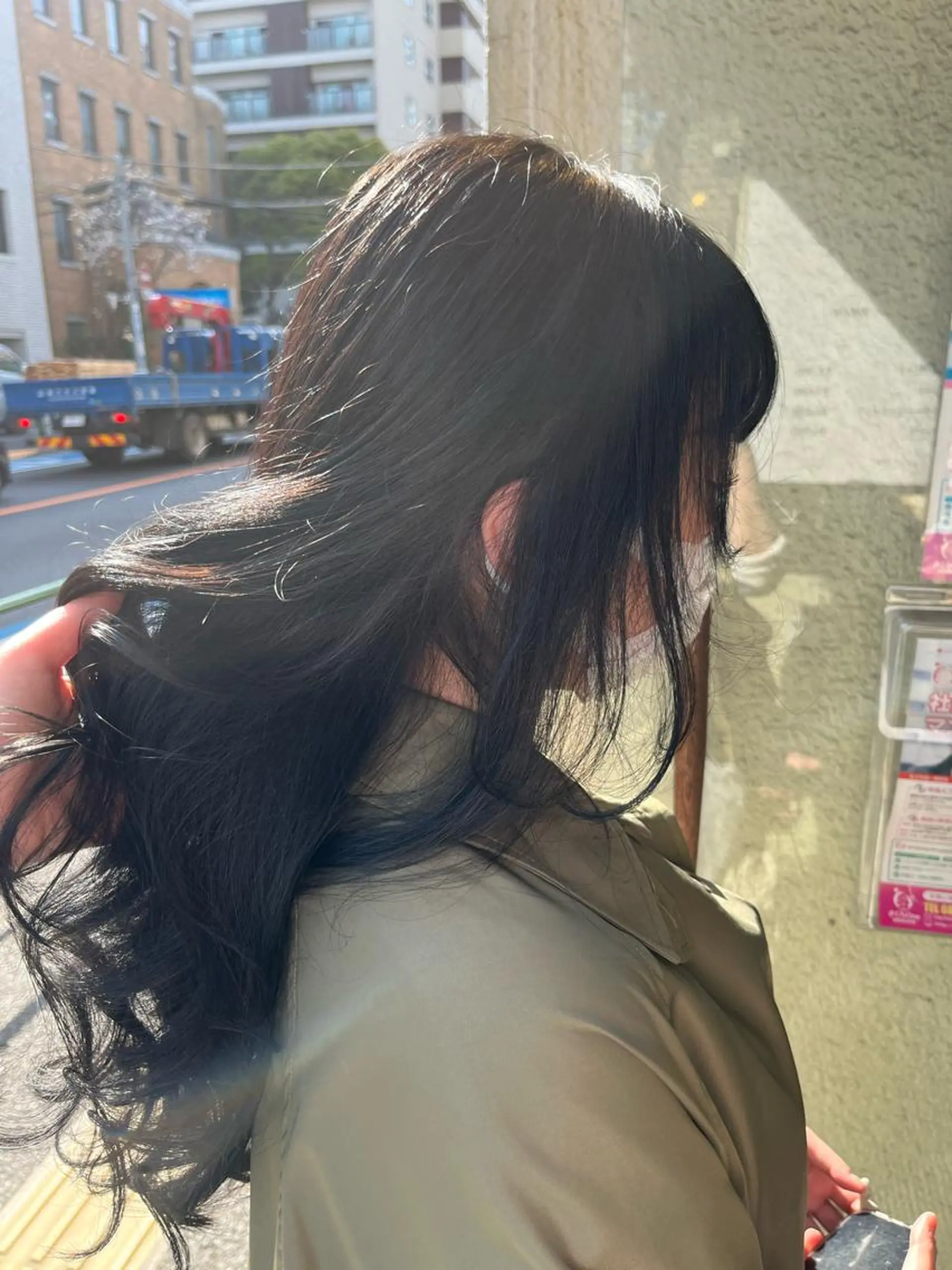 ロング カラー 艶髪/ハイトーン/ ヘアセット/モエノのヘアスタイル