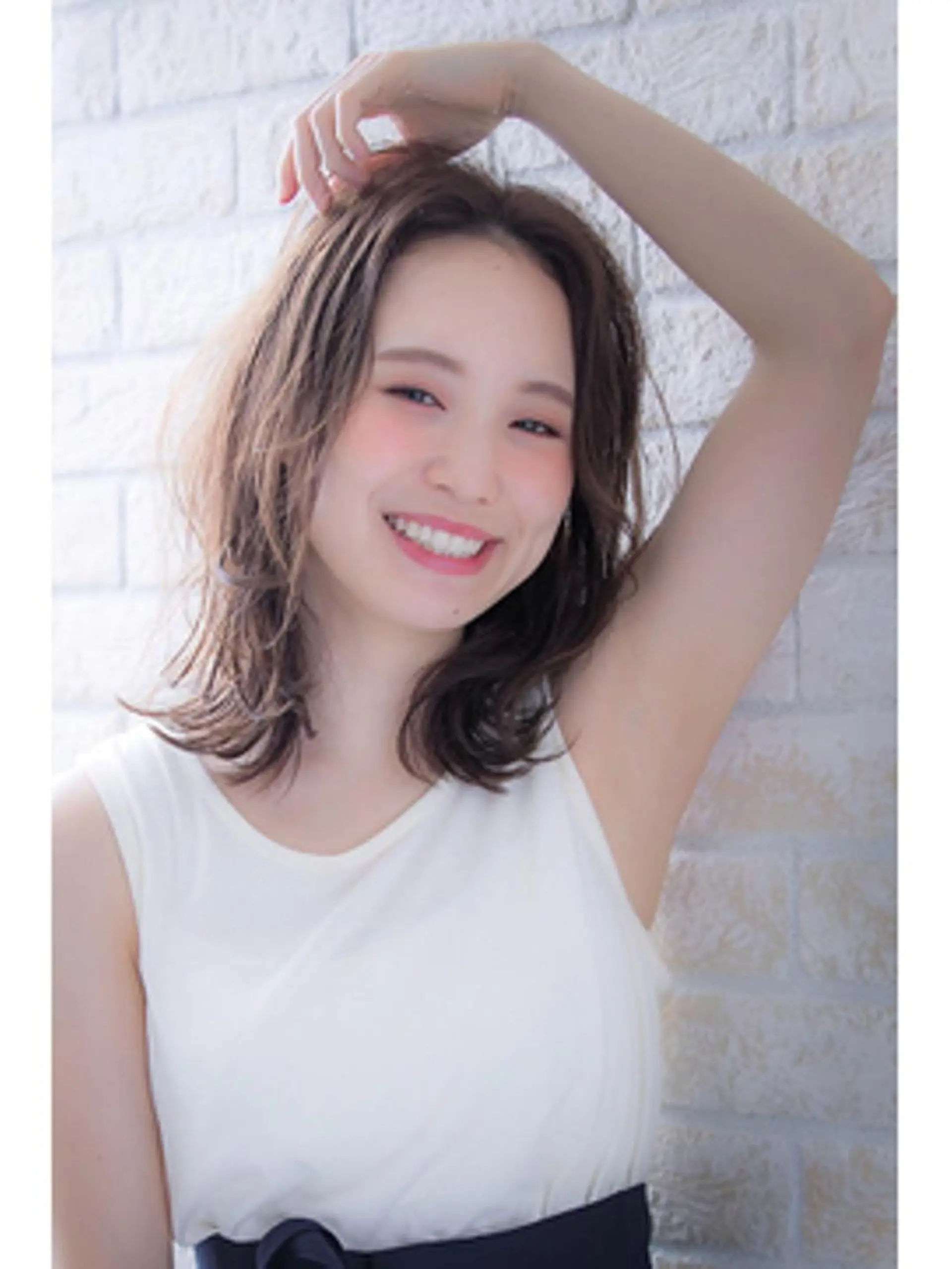 ミディアム カット パーマ 再現性ショートボブ 木又克美のヘアスタイル