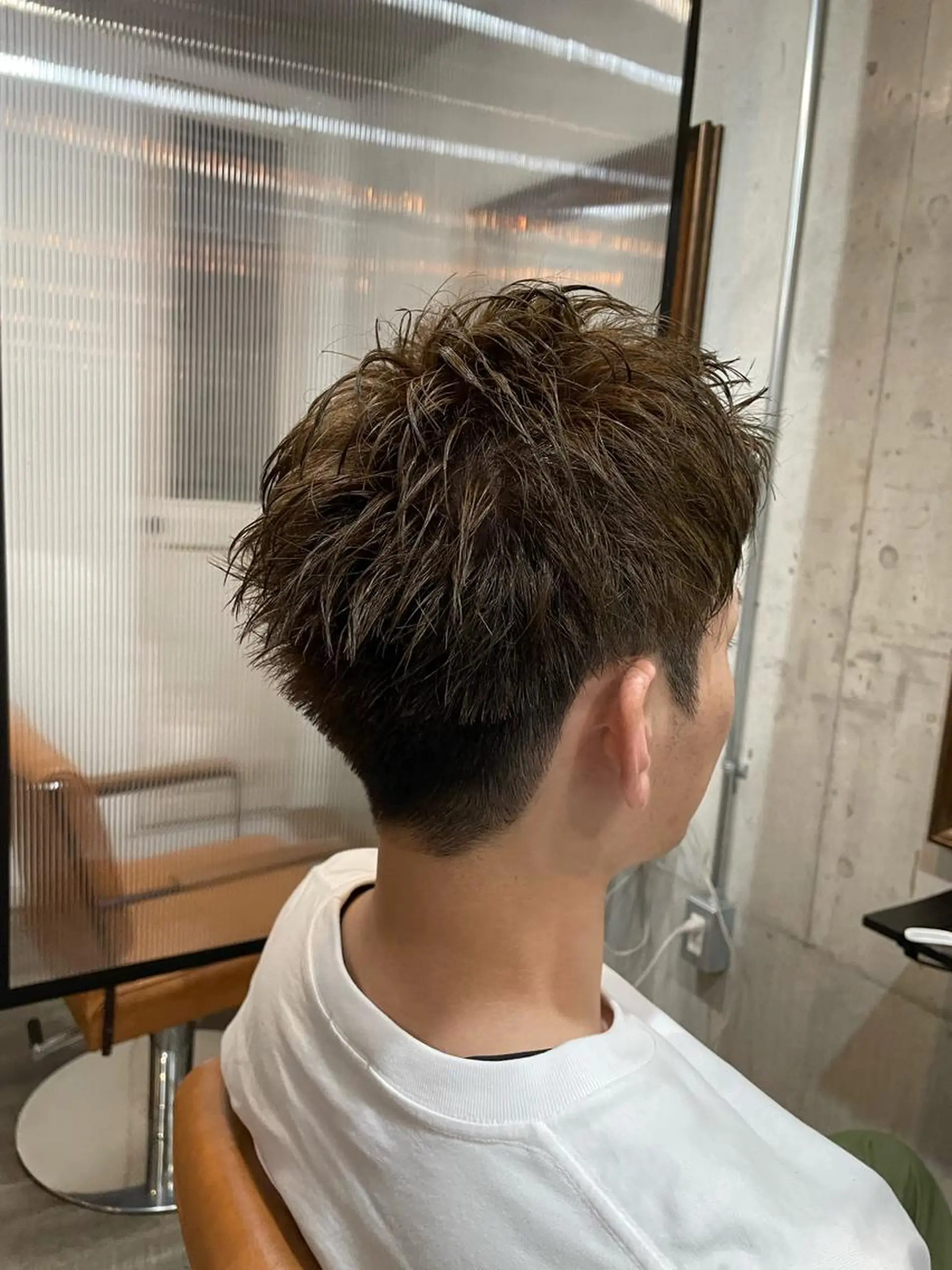 メンズ センターパート マッシュ メンズパーマ メンズツイストパーマ ツーブロック カット ヘアセット フリーランスシェアサロンルレイル所属・心斎橋/メンズ /ルレイル/地形真希のヘアスタイル