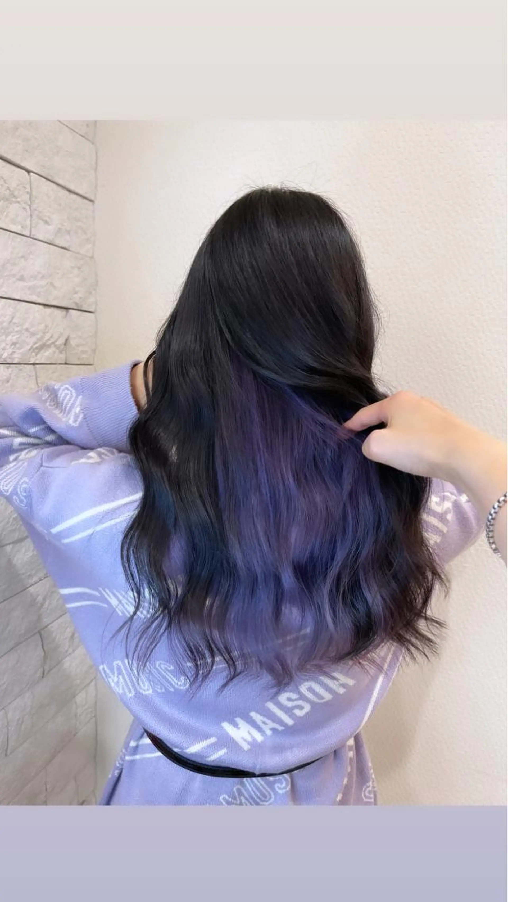 カラー 黒髪 ブリーチ バイオレットカラー ヘアカラー 名古屋のピンク好き かずくん🦩のヘアスタイル