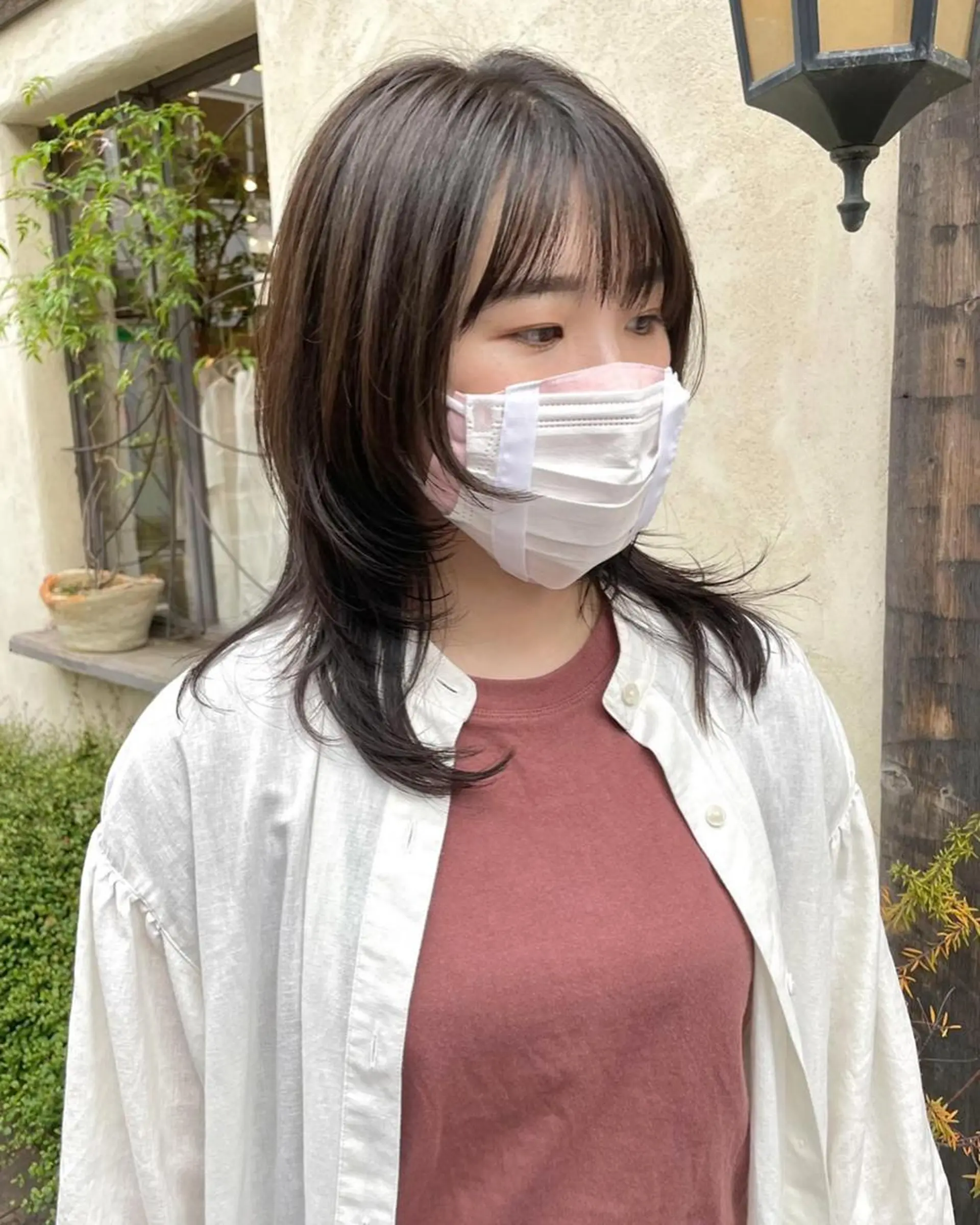 ショート カラー パーマ 切りっぱなしボブ 前下がりボブ ショートボブ 黒髪 デザインカラー 銀座No.1髪質改善 縮毛矯正/本木のヘアスタイル