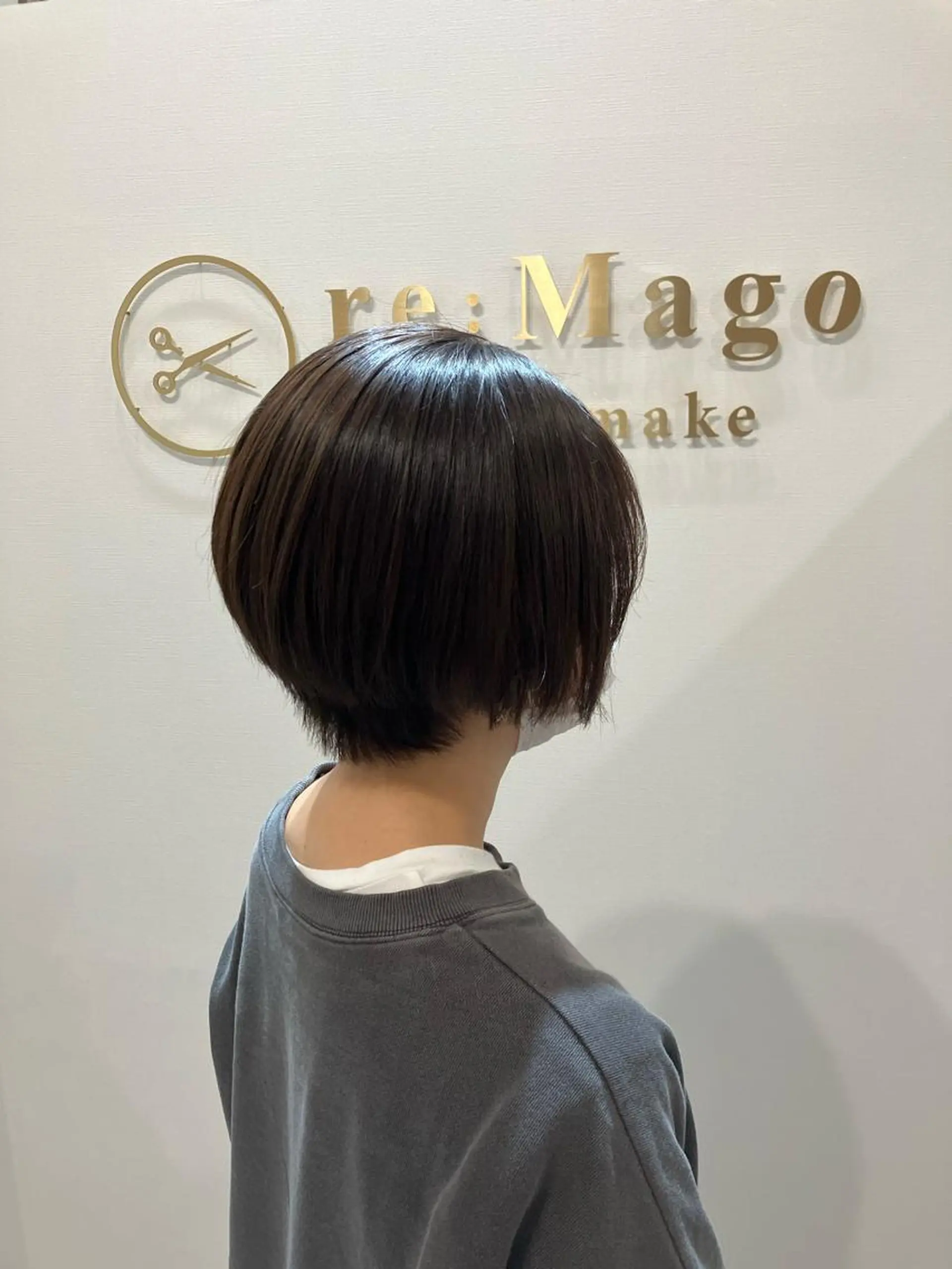 ショート カラー ヘアアレンジ キッズ カット ヘアカラー トリートメント 横浜関内髪質改善 re:Magoのヘアスタイル