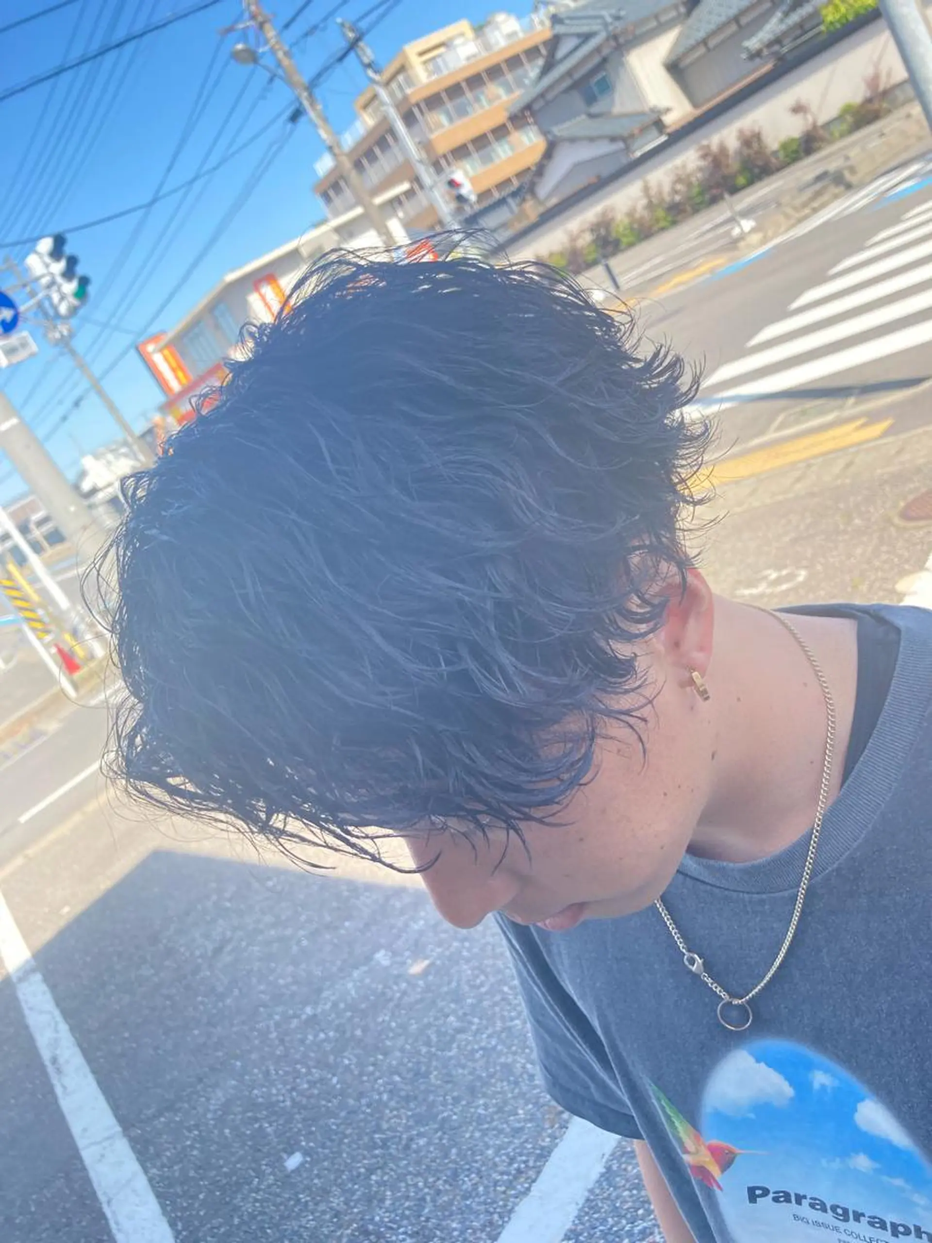 ミディアム パーマ メンズ 波巻きパーマ パーマが得意な【最高 悠斗】のヘアスタイル