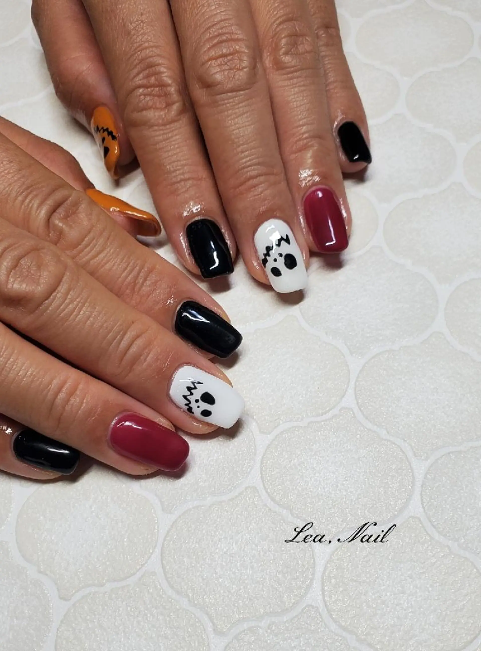 ネイル ハロウィン Lea,Nail所属・松橋 愛のネイルデザイン