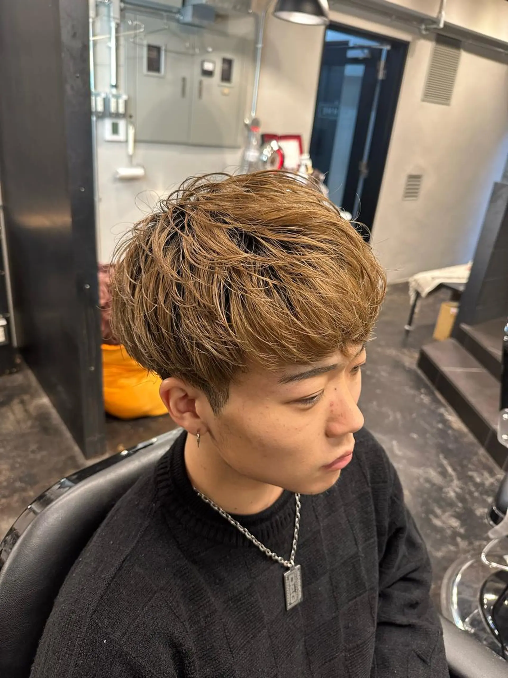 メンズ マッシュ ツイスパ/メンズ パーマ/歩夢のヘアスタイル