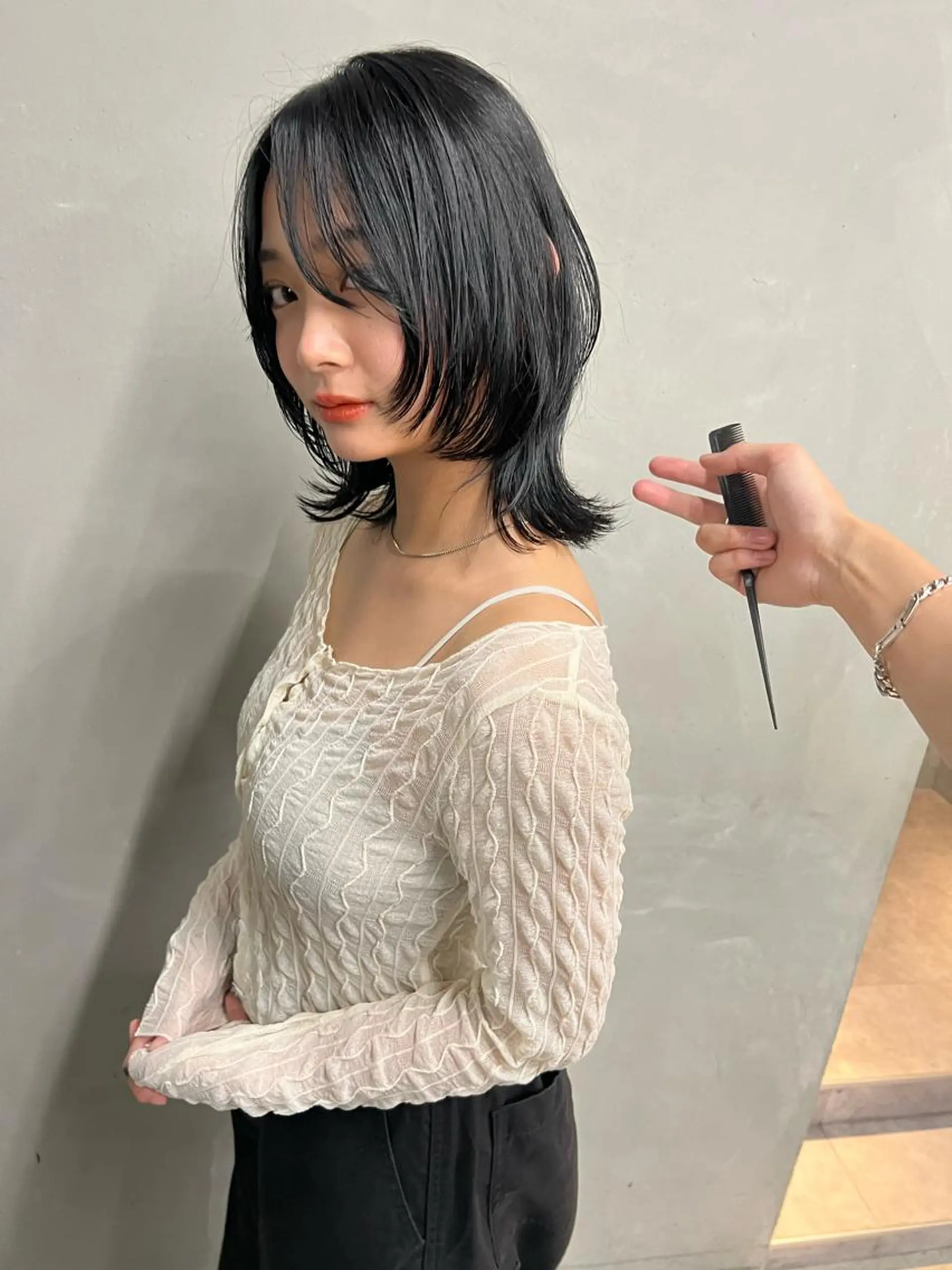 ミディアム レイヤーカット sakoda shunkiのヘアスタイル