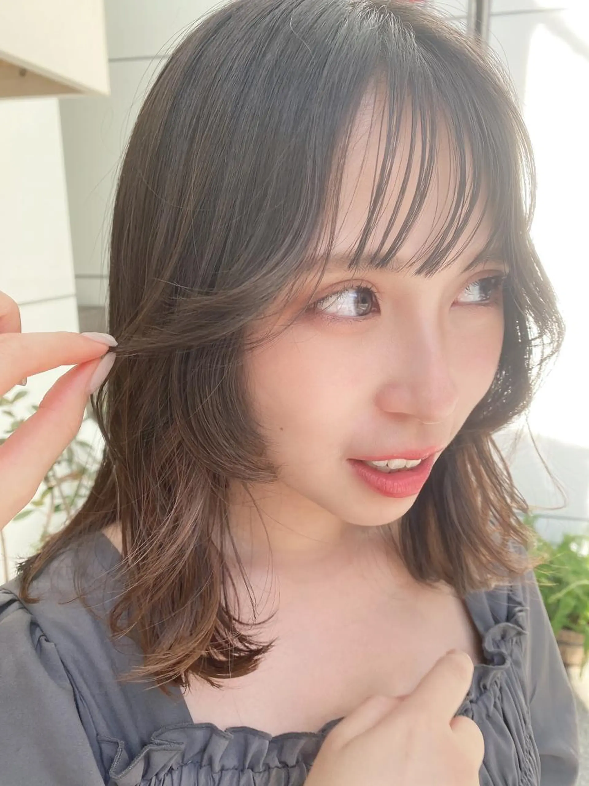 ミディアム カラー ヘアアレンジ マツエク・マツパ アイブロウ カット ヘアカラー トリートメント Noah's　Ark所属・透明感カラー🫧ヘア セット🫧松本菜月の眉毛・アイブロウイメージ