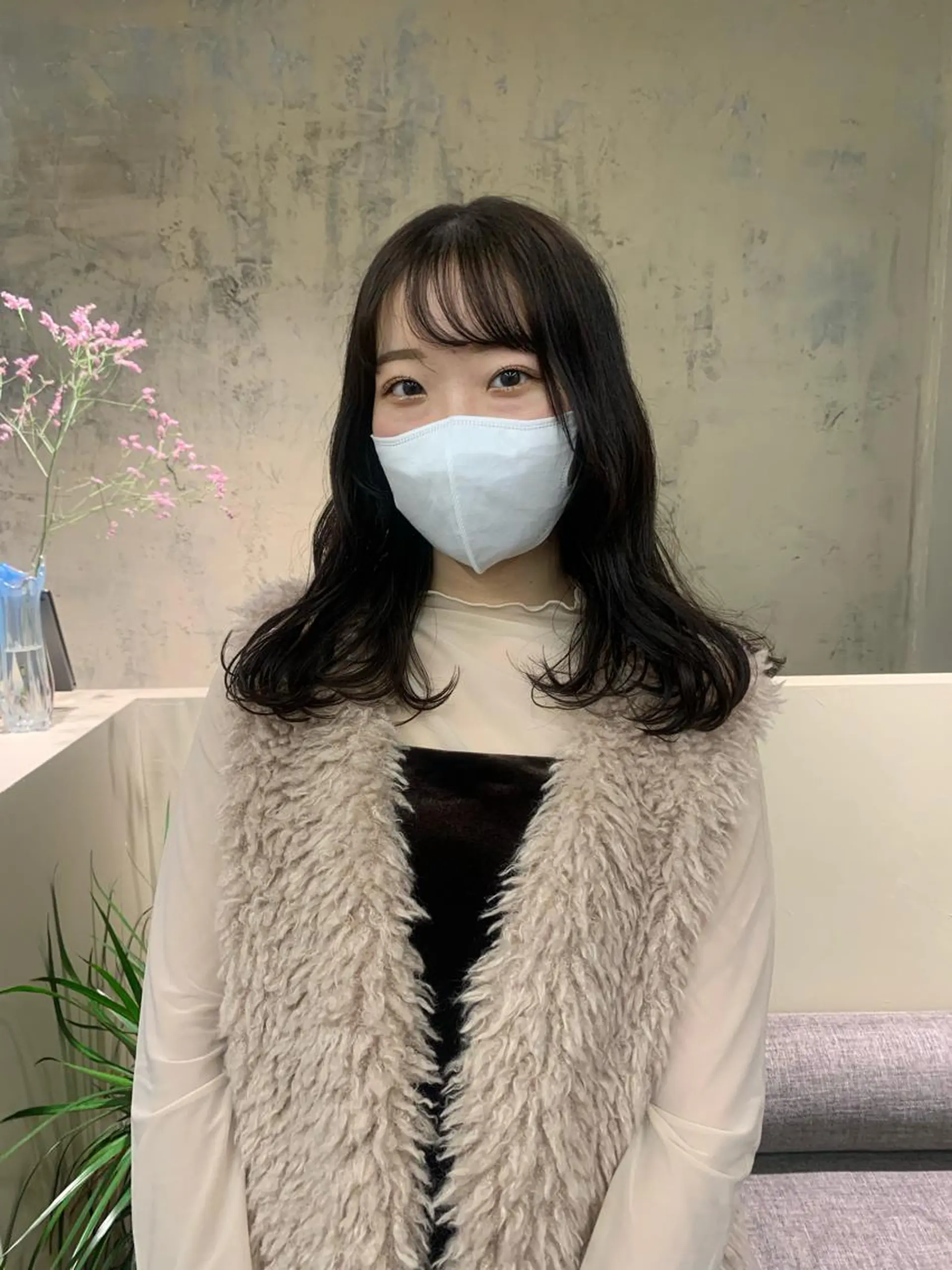 セミロング カラー yupi🐈‍⬛ レイヤー/パーマのヘアスタイル