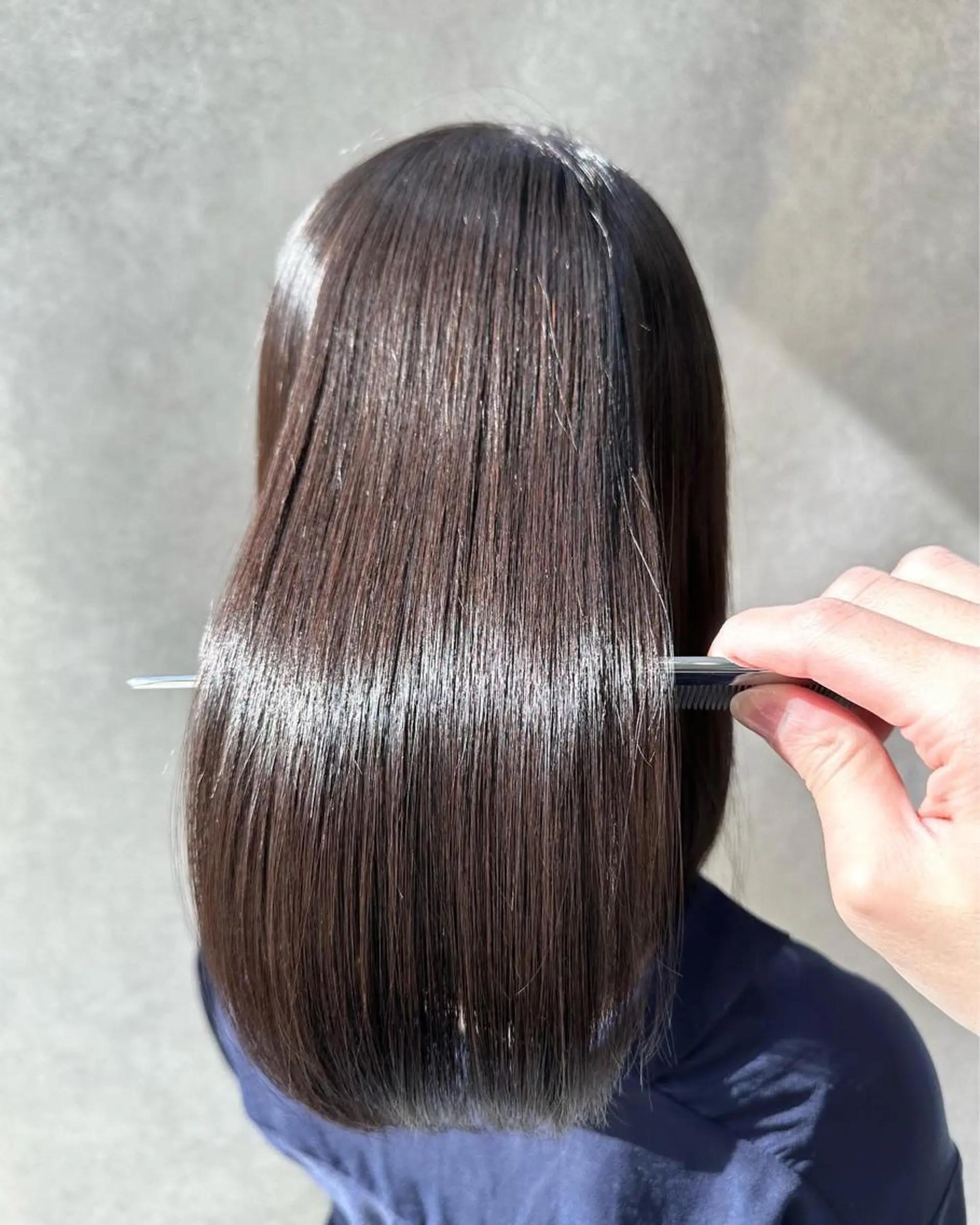 セミロング 🔸縮毛矯正/髪質 改善カラー石崎🔸のヘアスタイル