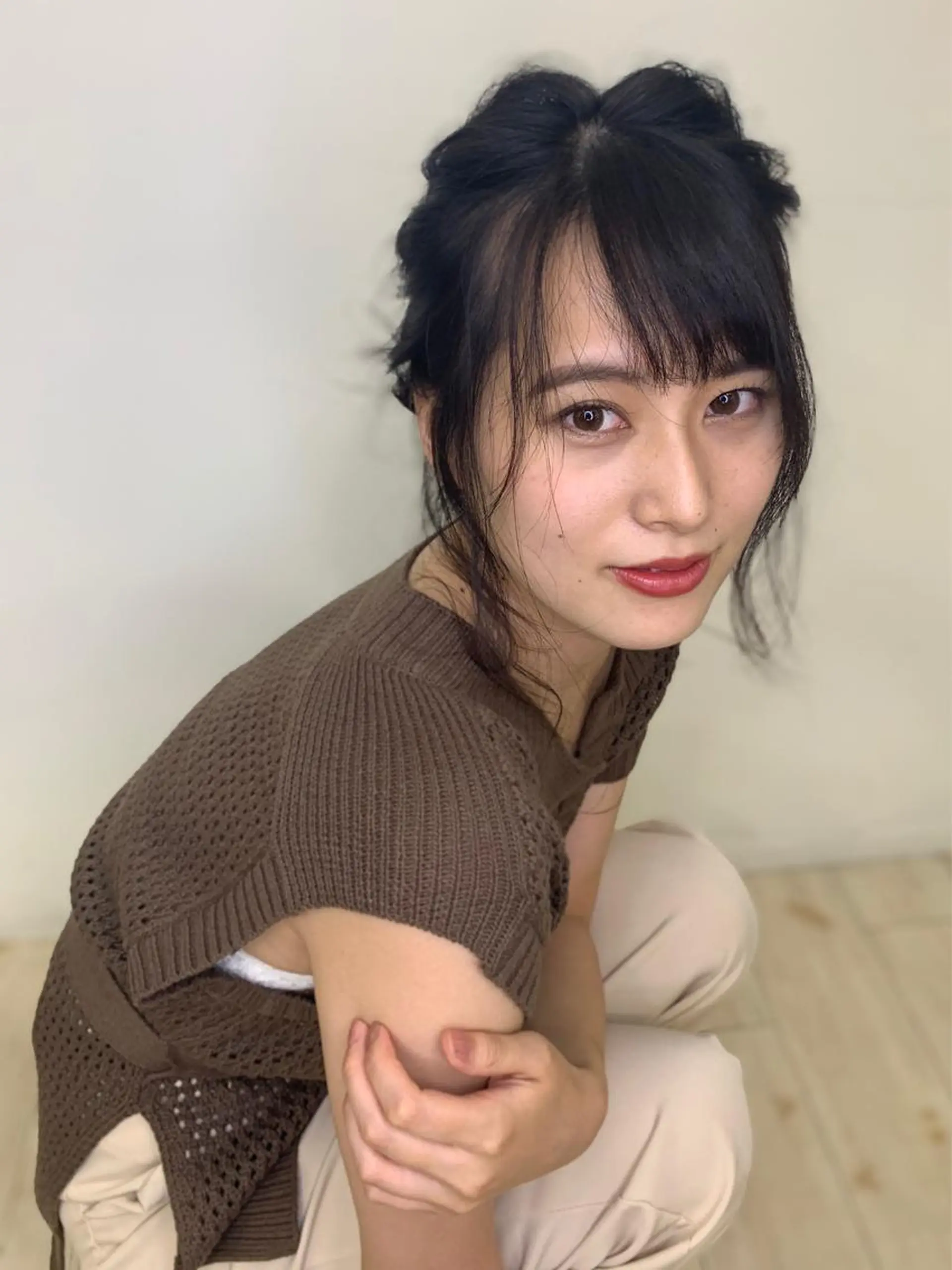 セミロング 心斎橋/海外レイヤー 募集中三好玲奈のヘアスタイル