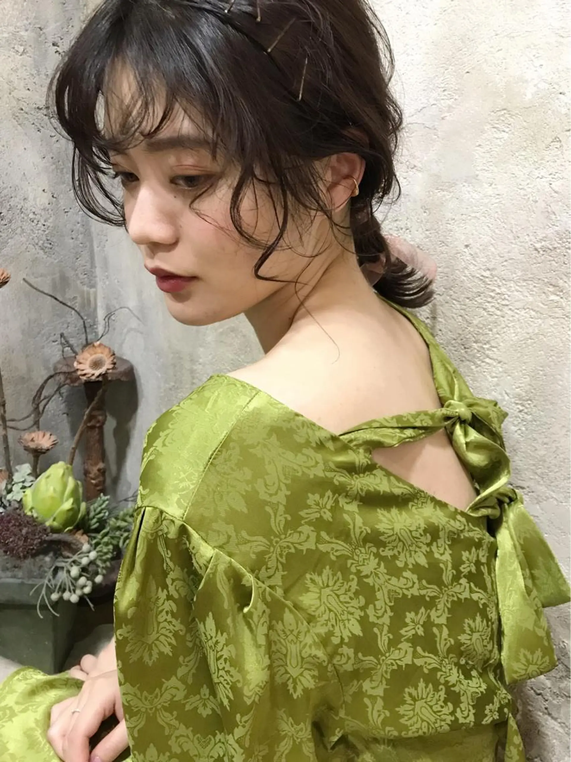 セミロング カット ヘアカラー 韓国 / 中国ヘア 🦋Noniのヘアスタイル