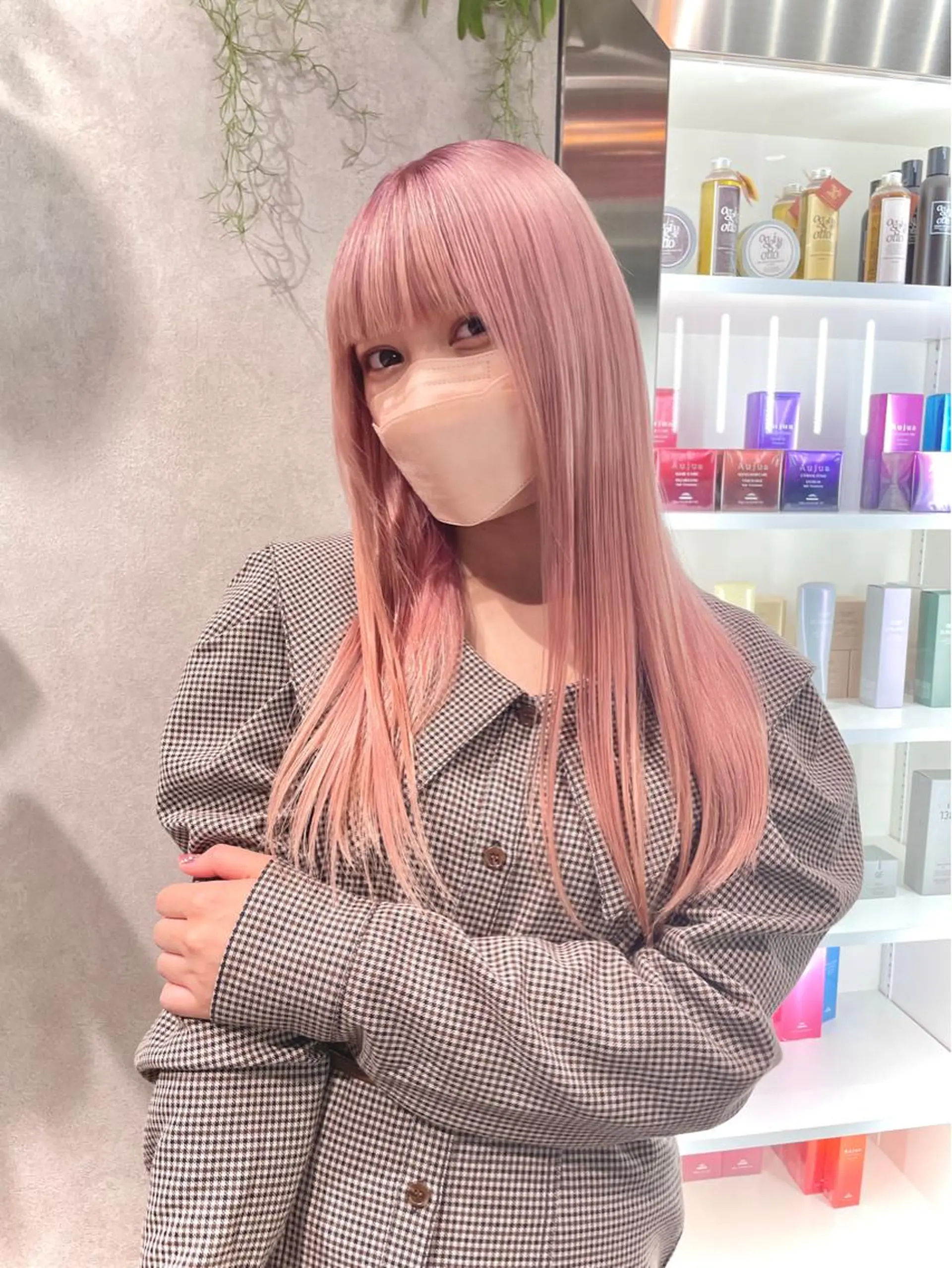 カラー スミレ /メンズ /コーンロウのヘアスタイル