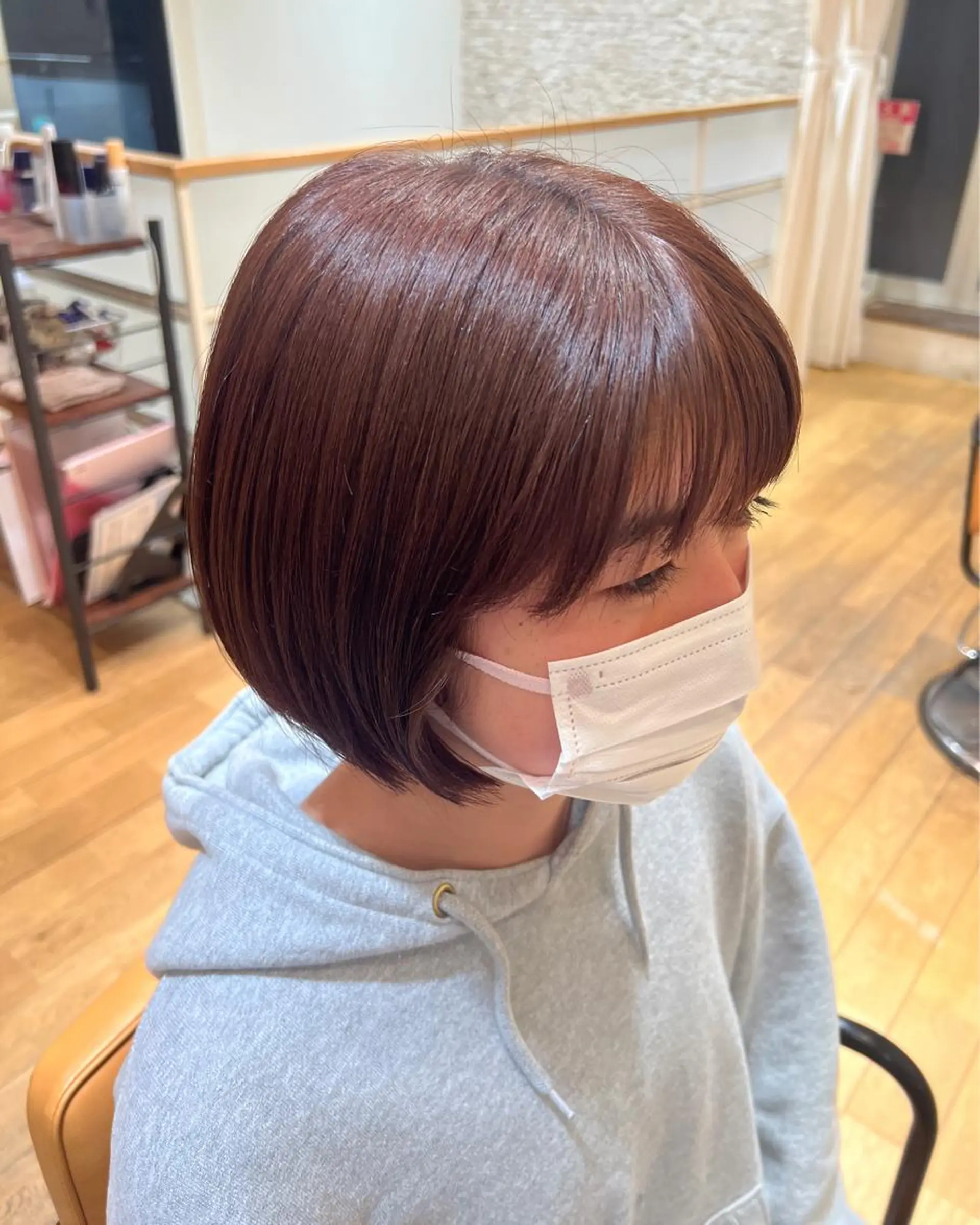 ショート カラー ボブ タナカ マヤ/金沢八景のヘアスタイル