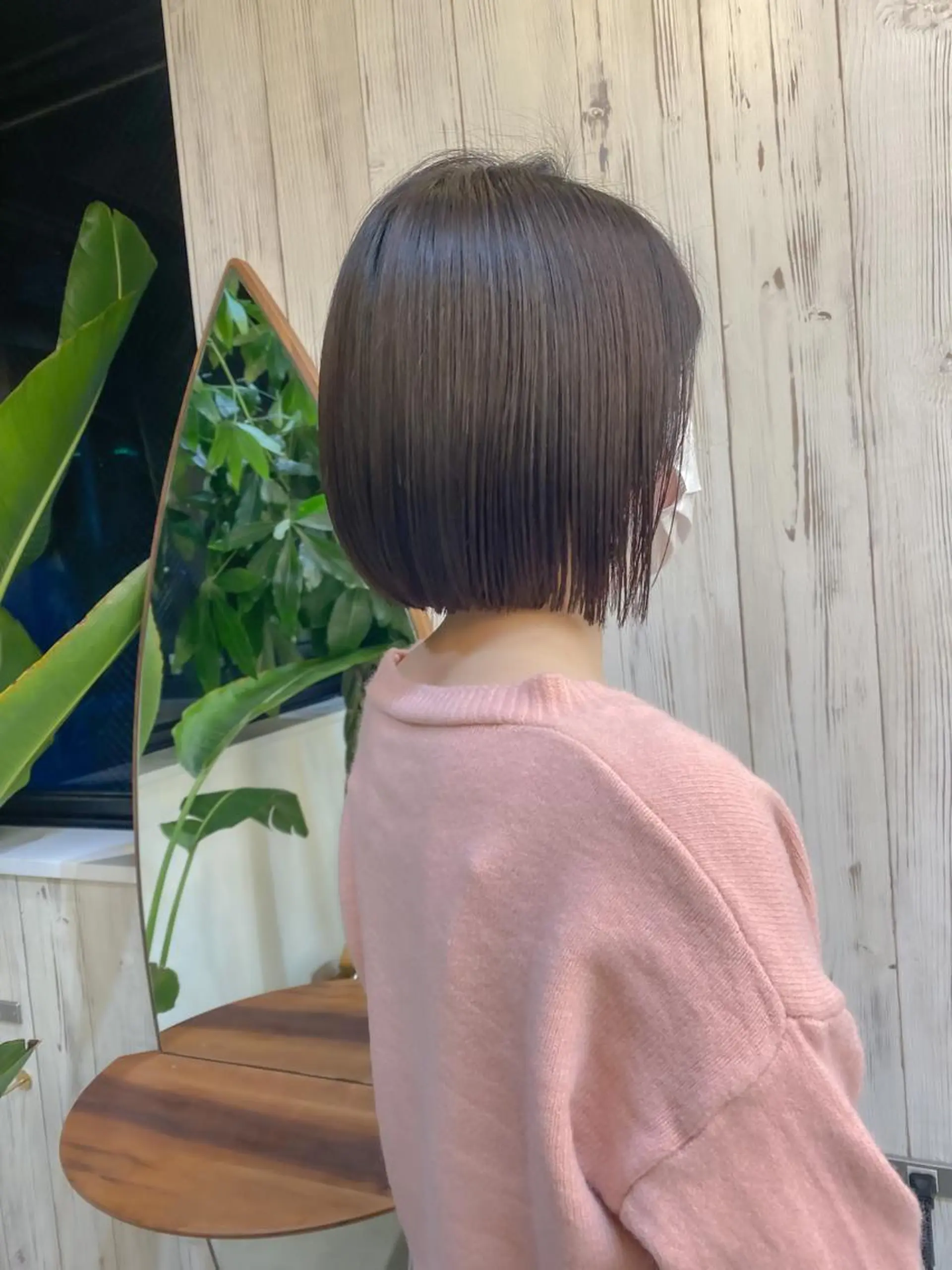 ショート カット ヘアカラー トリートメント ボブ/縮毛矯正 髪質改善/もえるのヘアスタイル