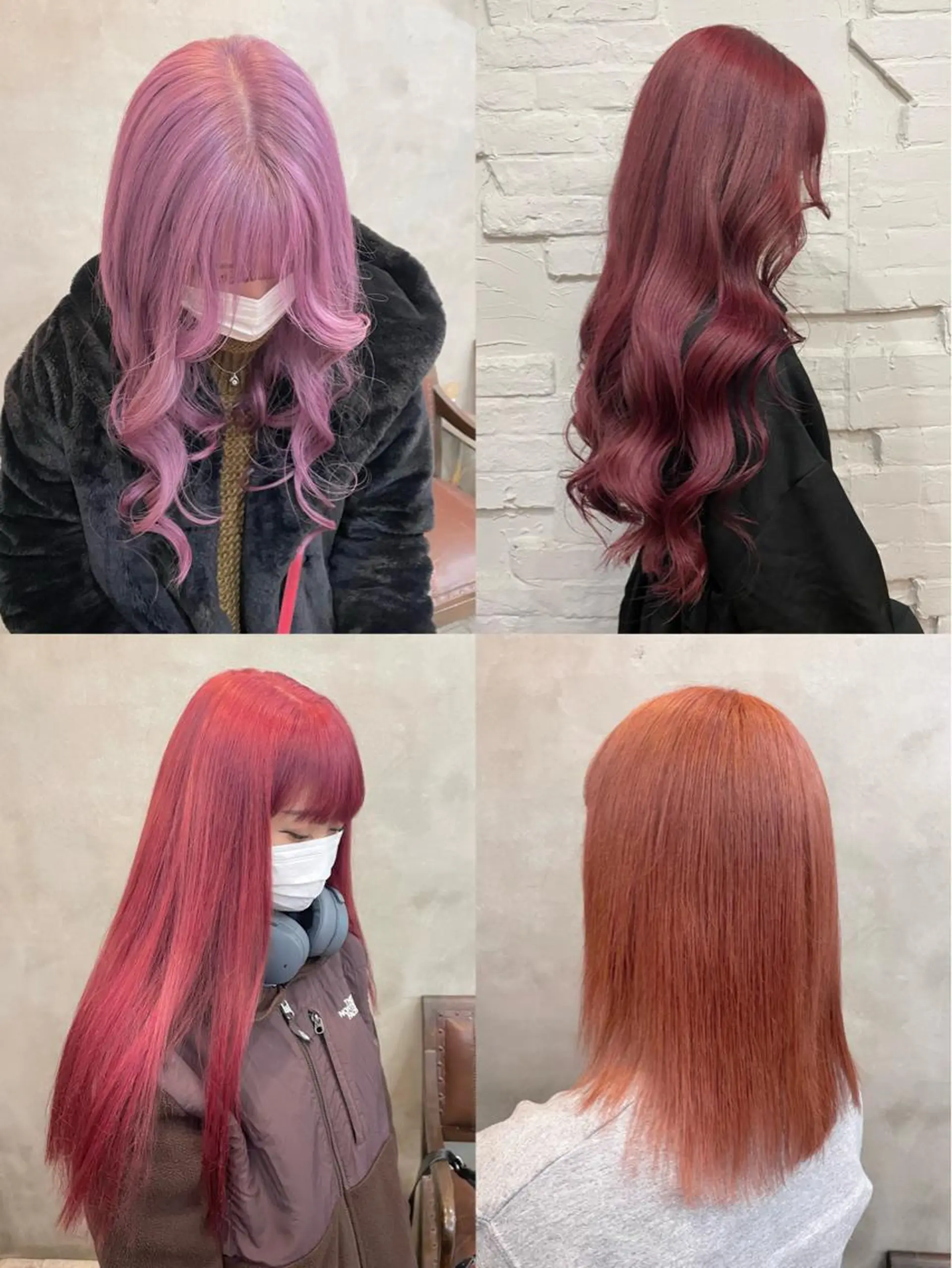 ロング カラー ヘアアレンジ ヘアカラー 【ピンク/韓国ヘア/ ヘアセット】亜海のヘアスタイル