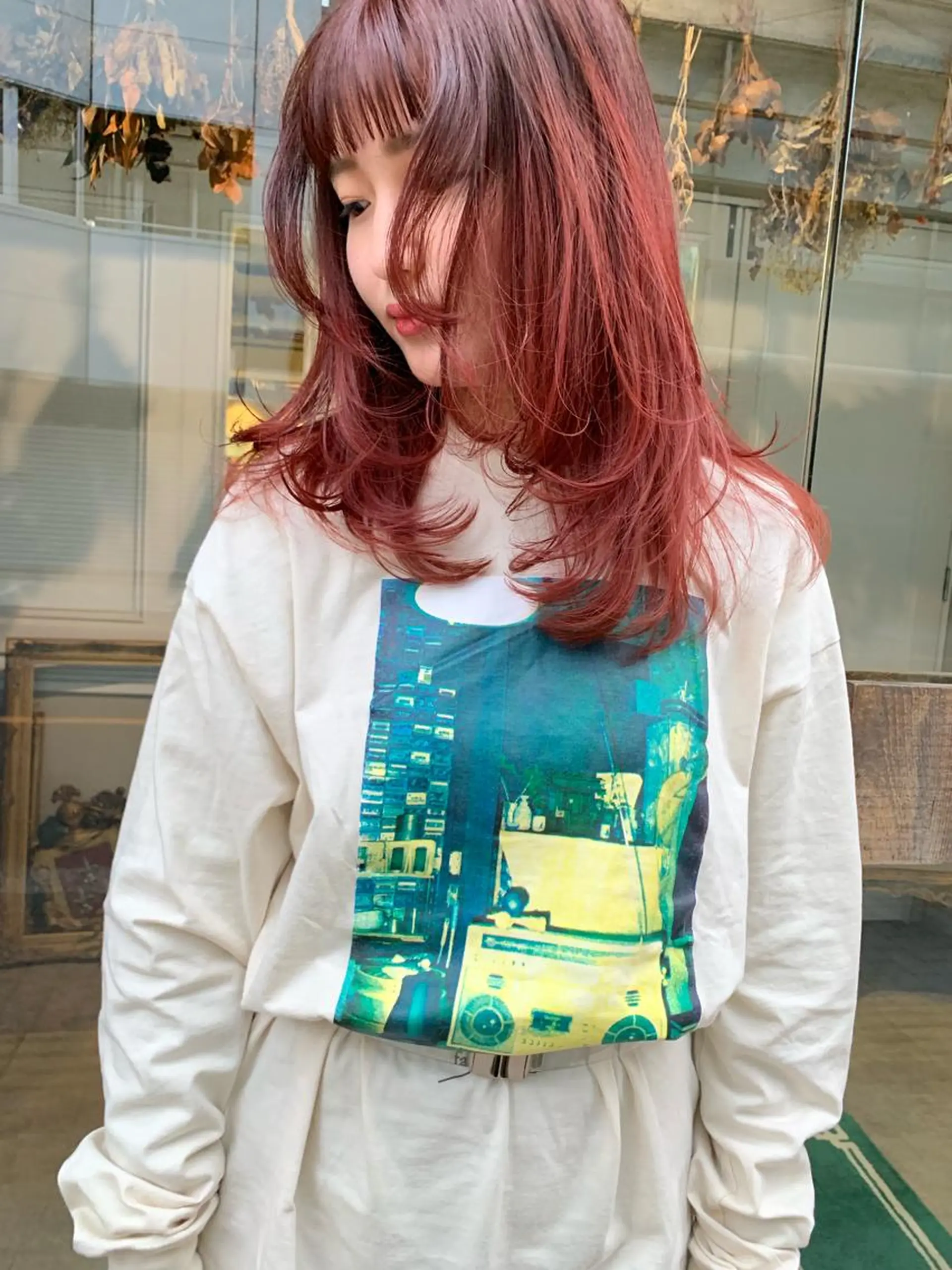 セミロング カラー カット ヘアカラー トリートメント share salon JAM 吉祥寺所属・レイヤー/ブリーチ HIKARU ♡のヘアスタイル