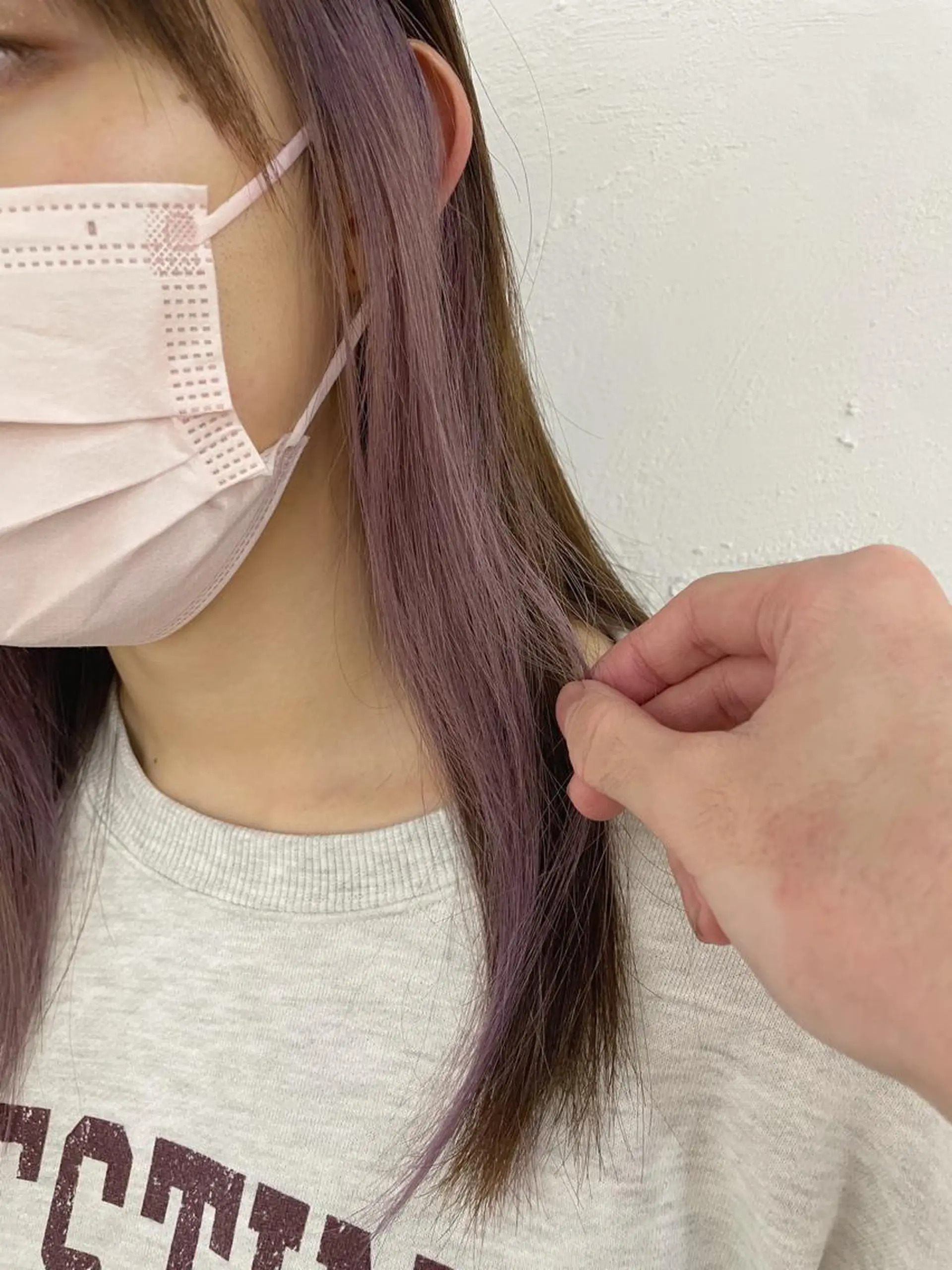 セミロング カラー 冨木 雄斗のヘアスタイル