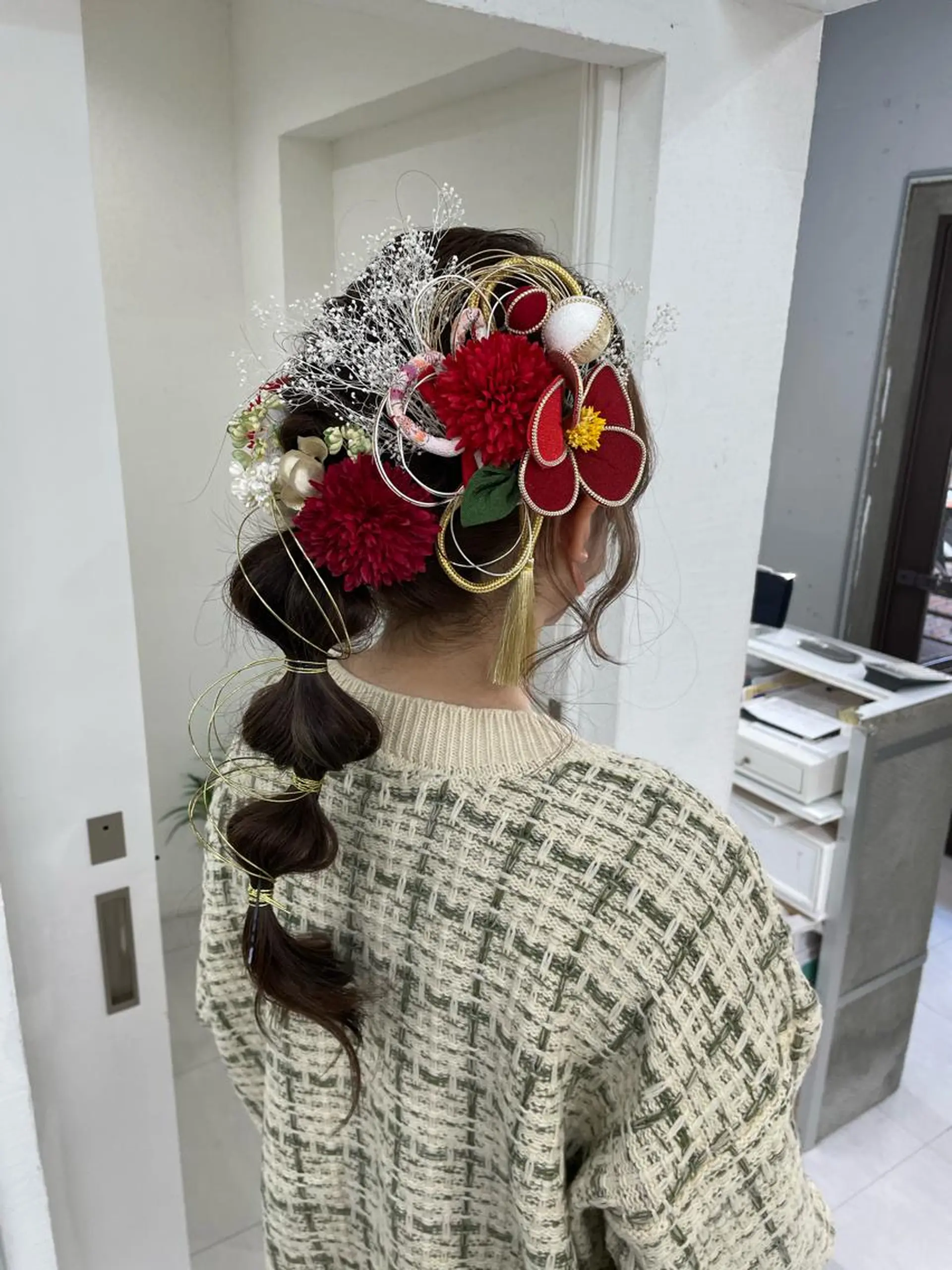 ロング 卒業式のヘアスタイル 学生 韓国風ヘア ロング 着付け 当日予約大歓迎💕/ Chisatoのその他イメージ