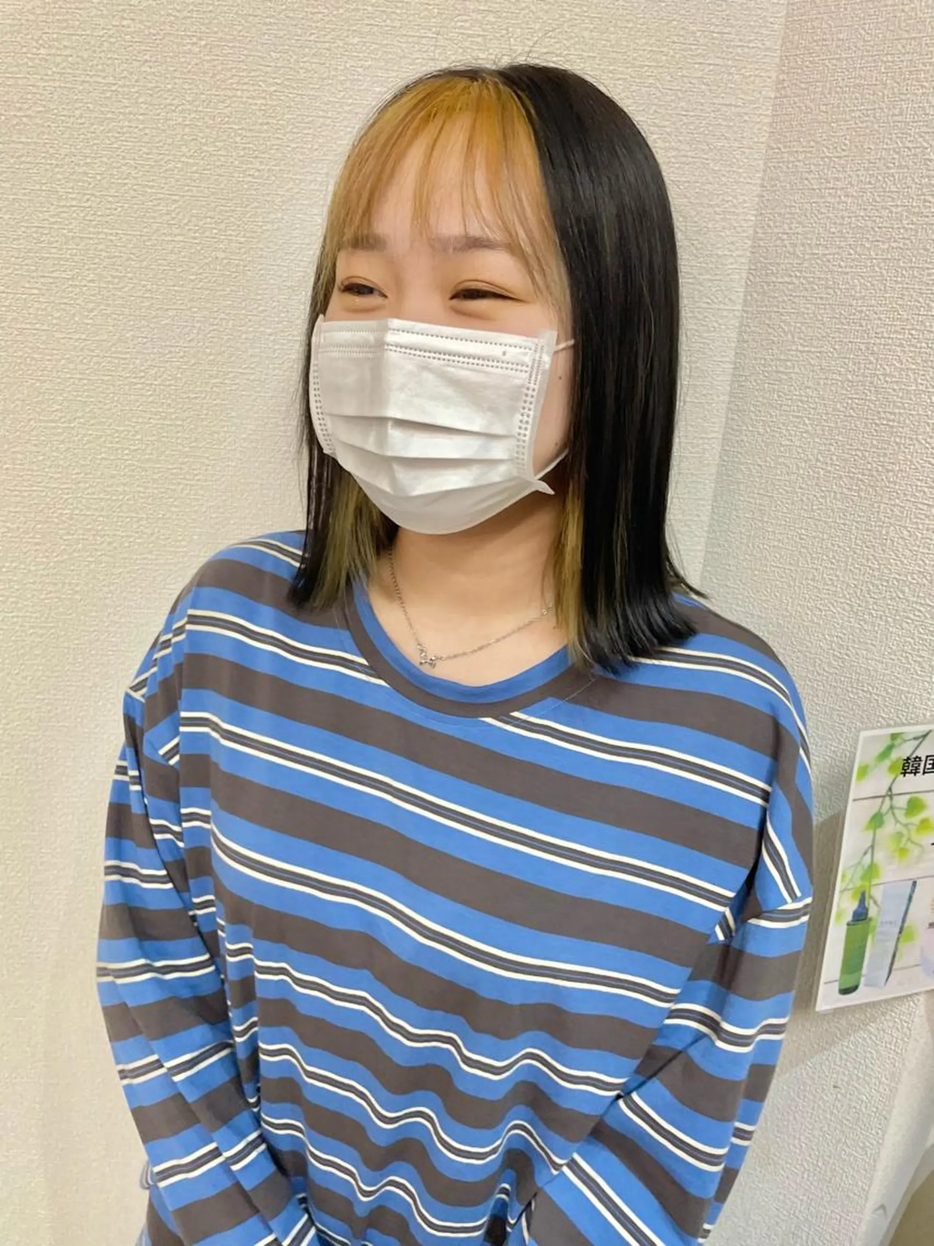 ミディアム カラー ケアブリーチ /髪質 改善/古橋圭史郎のヘアスタイル