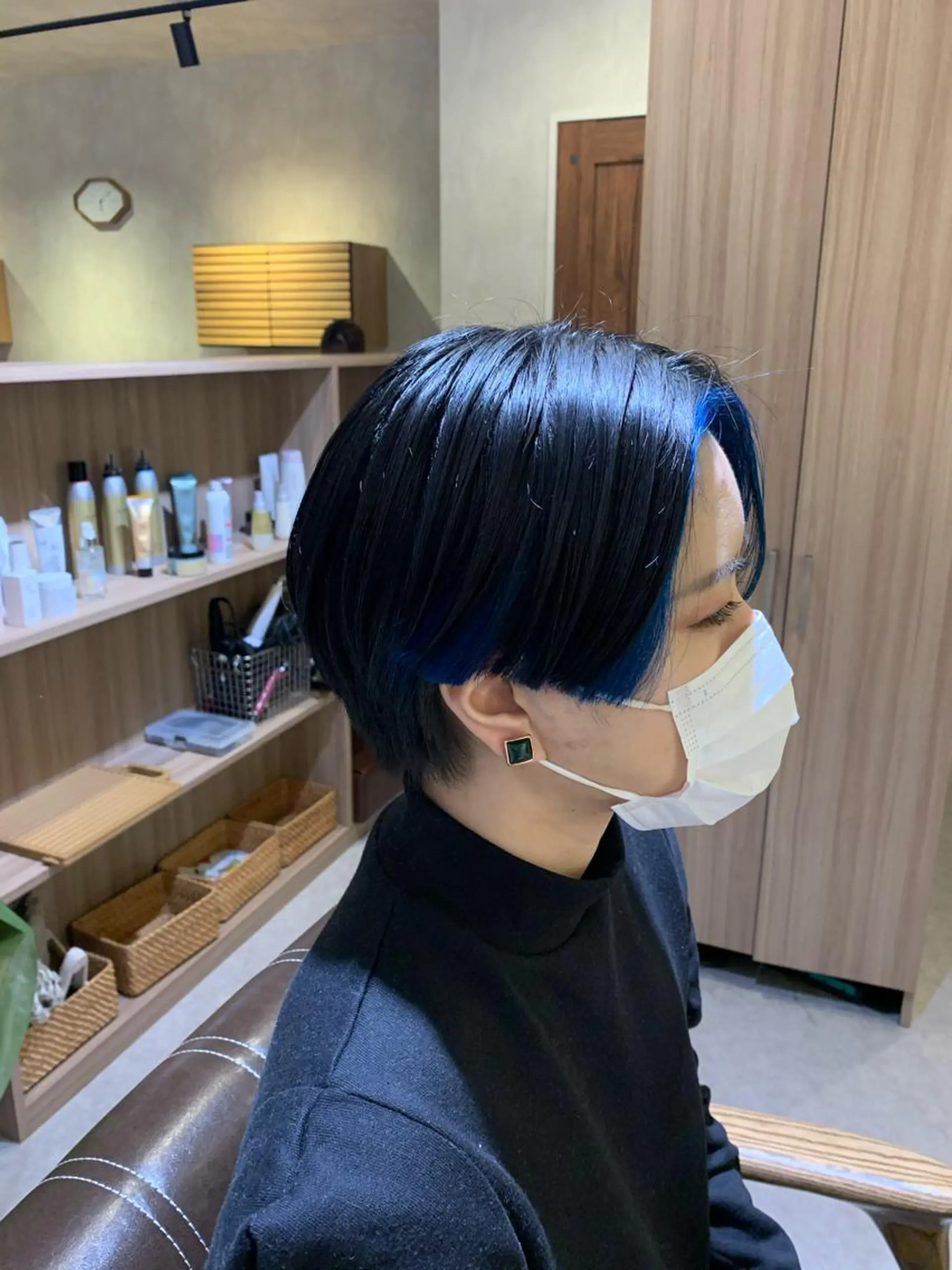 ショート カラー ミストバング  フェイスフレーミング カット ヘアカラー unöi所属・3月Open unöi  ホナミのヘアスタイル