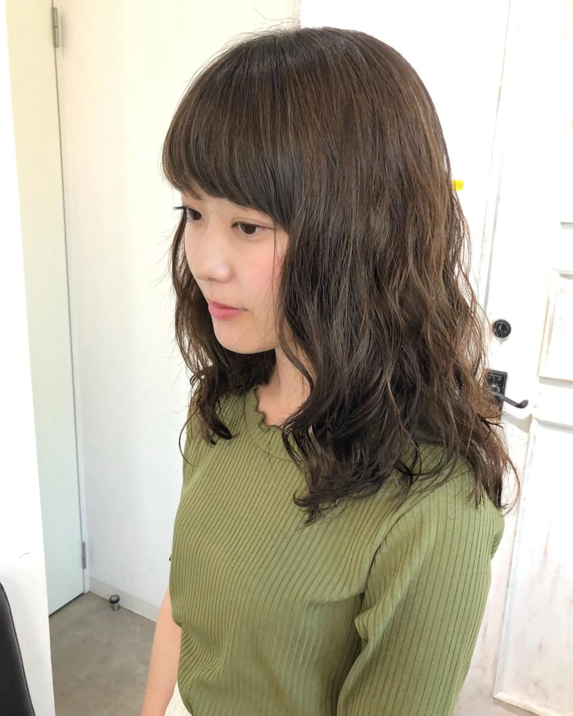 ロング カラー パーマ 榎園 由美のヘアスタイル