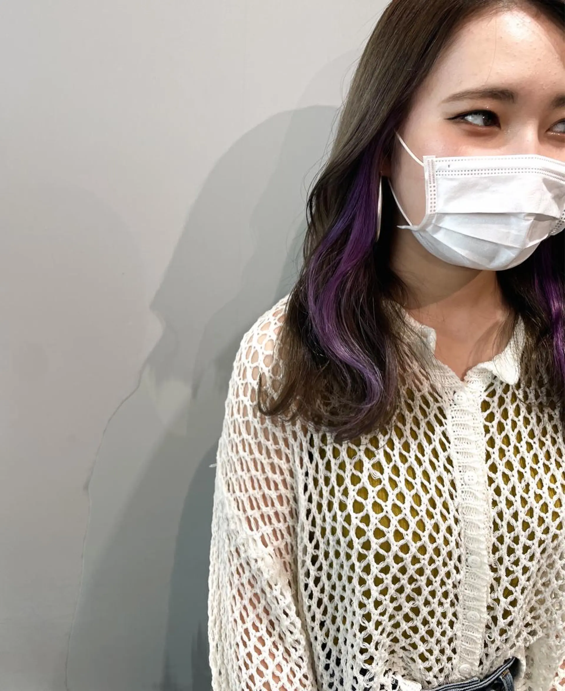 セミロング 岸川 恭子のヘアスタイル