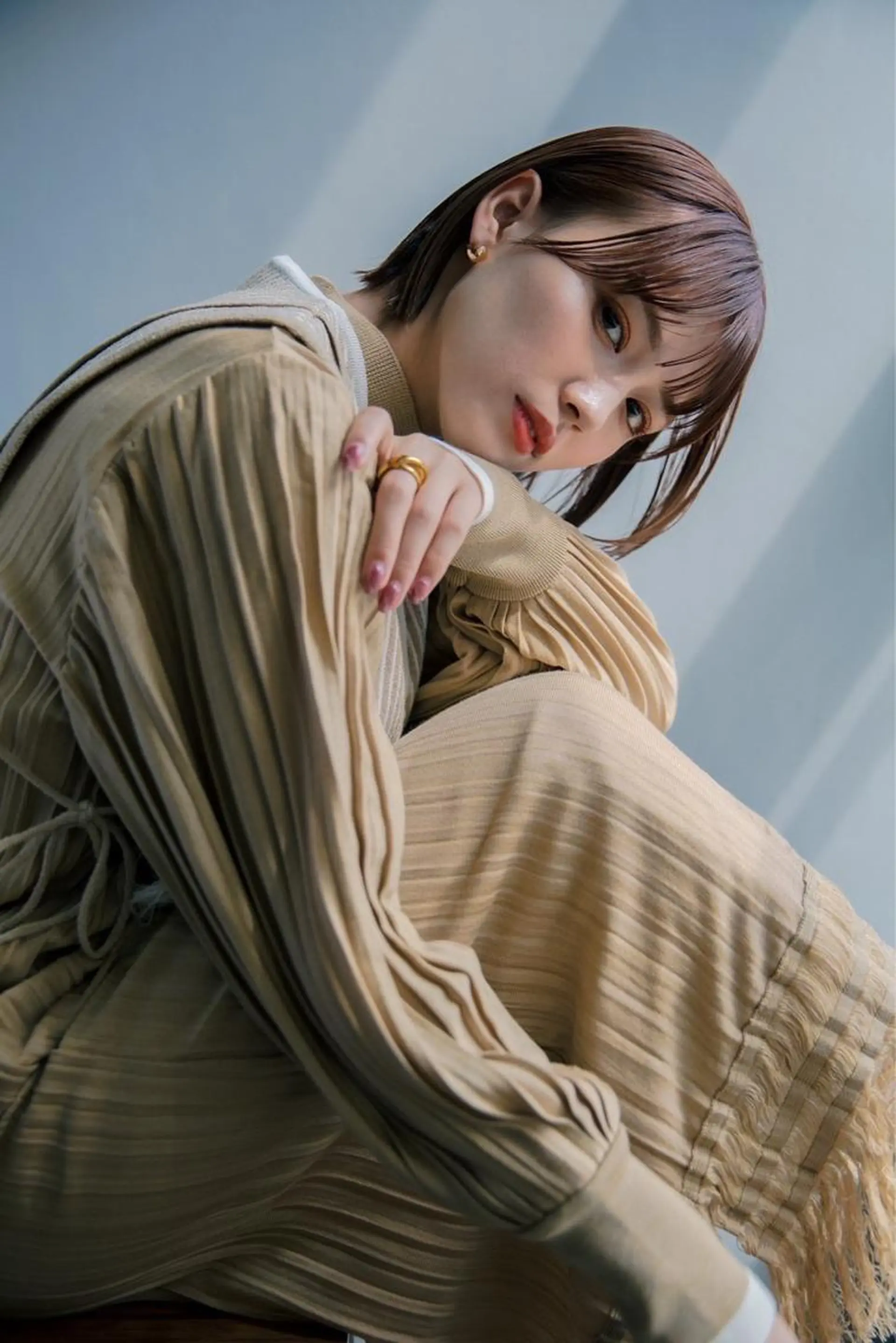 ショート カラー ベージュカラー インナーカラー ボブ ボブインナー La fith hair ray所属・メンズ/パーマ/ ブリーチ/KAITOのヘアスタイル