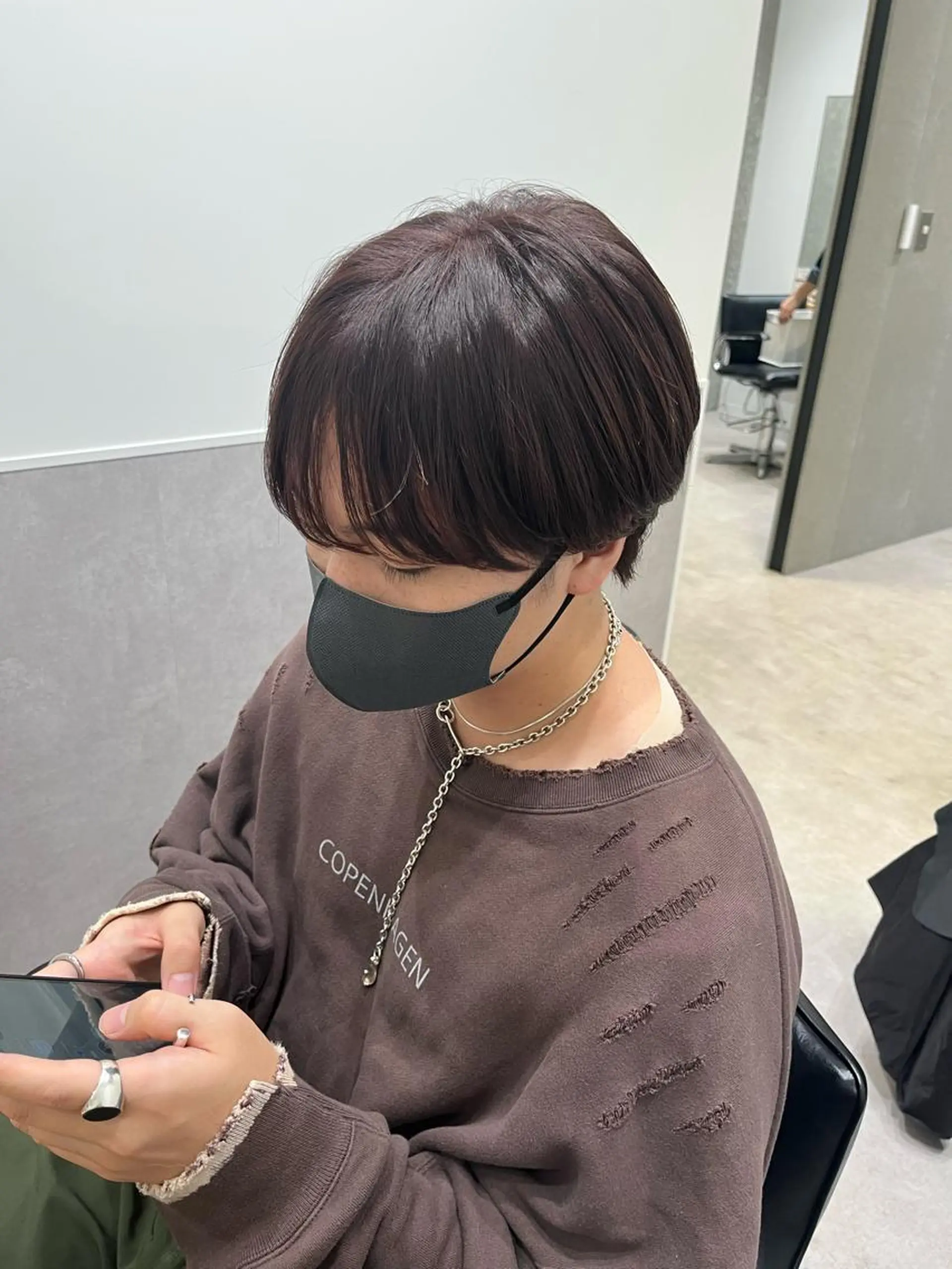 カラー メンズ メンズ韓国風 韓国マッシュ マッシュ ラベンダーカラー ヘアカラー GO TODAY SHAiRE SALON所属・𝒢𝒾𝓇𝓁𝓎 ⑅　𝓎𝓊𝓀𝒶のヘアスタイル