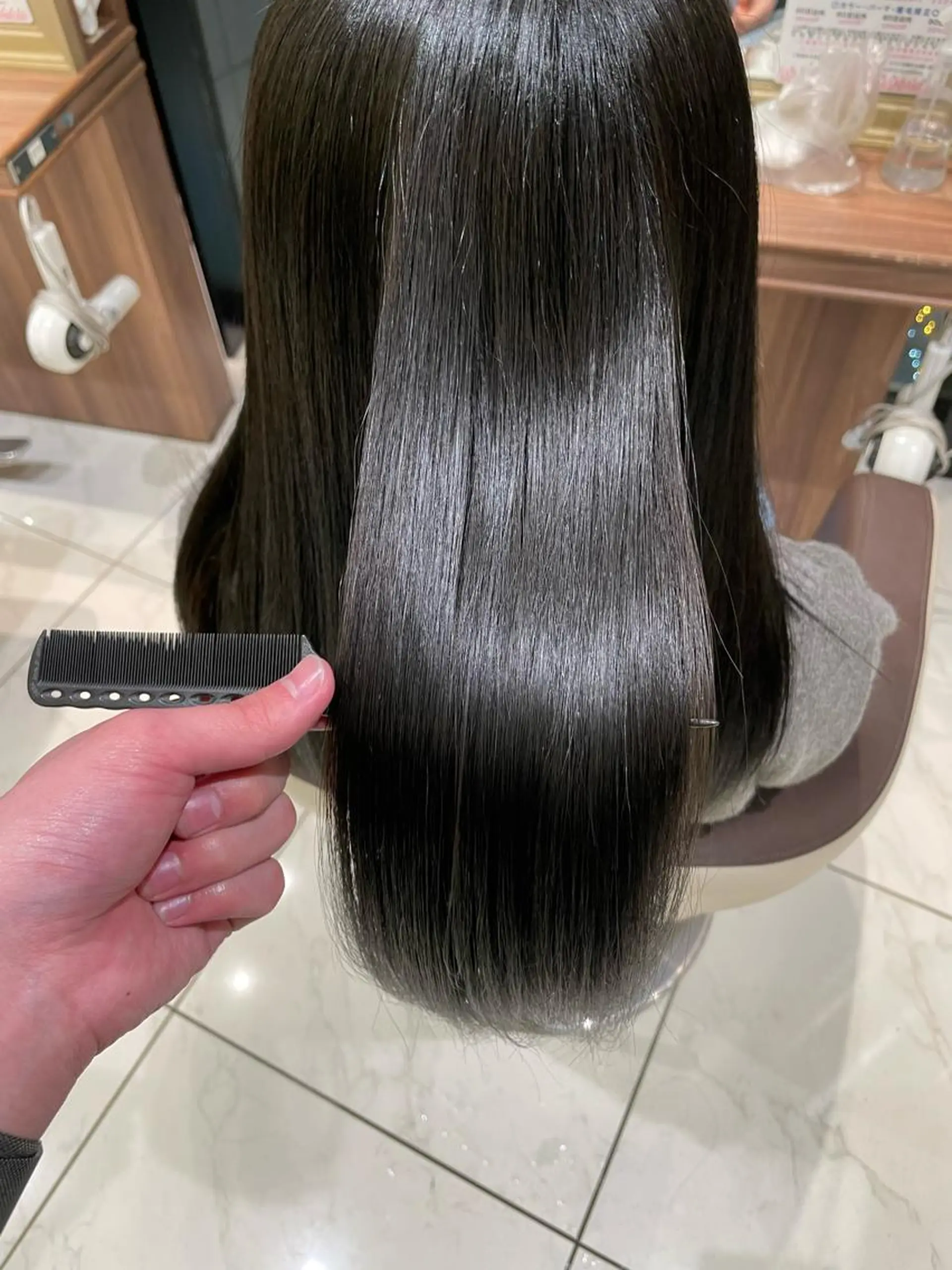 ロング カット 縮毛矯正 トリートメント Ash川越店/ 米川 武志のヘアスタイル
